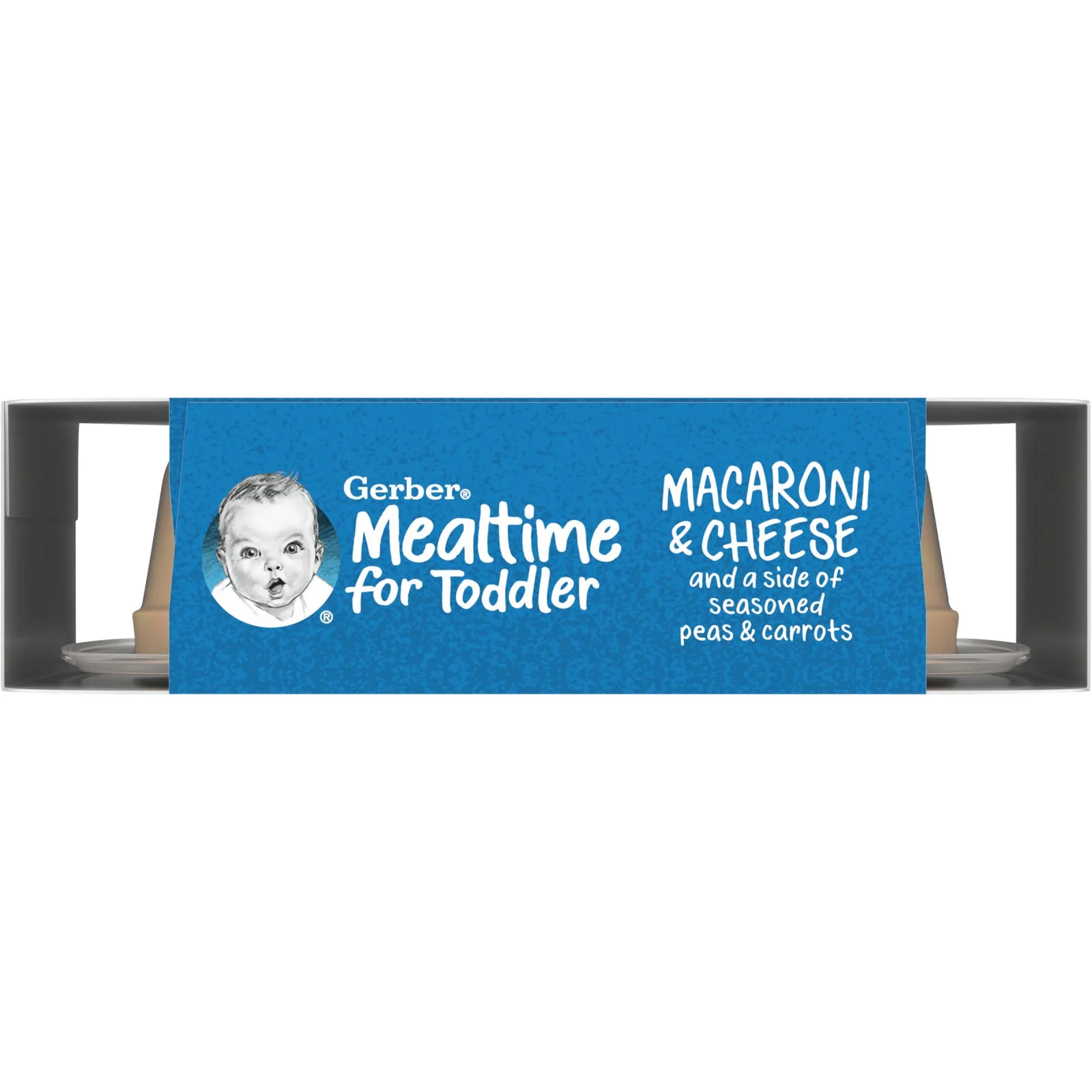 Gerber, Mealtime для малышей от 12 месяцев, макароны с сыром и гарниром из гороха и моркови, 187 г (6,6 унции)