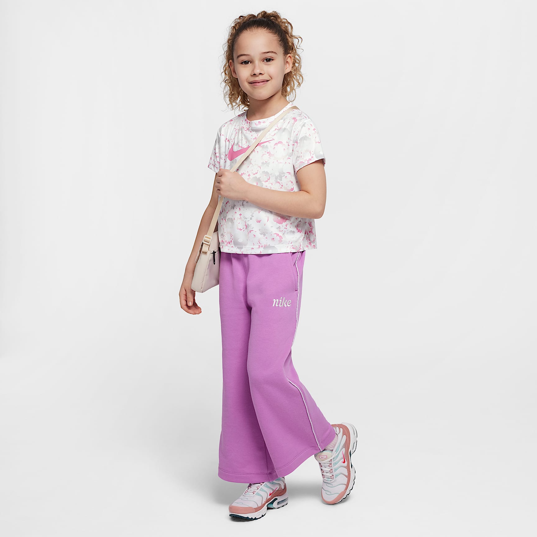 Nike Essentials Little Kids' French Terry Wide Leg Pants