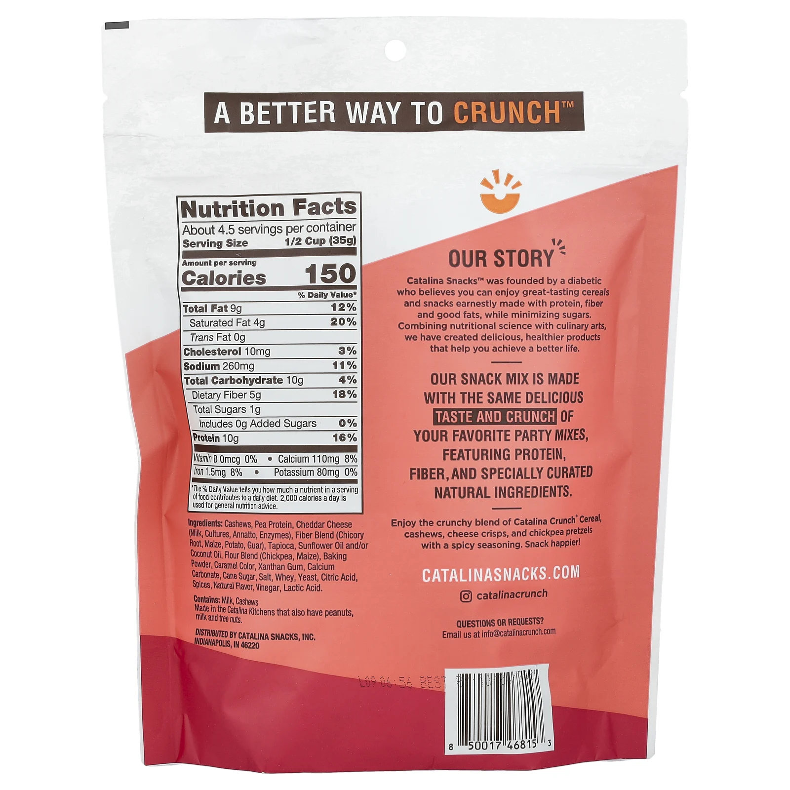 Catalina Crunch, смесь для кранчей, Spicy Kick, 148 г (5,25 унции)