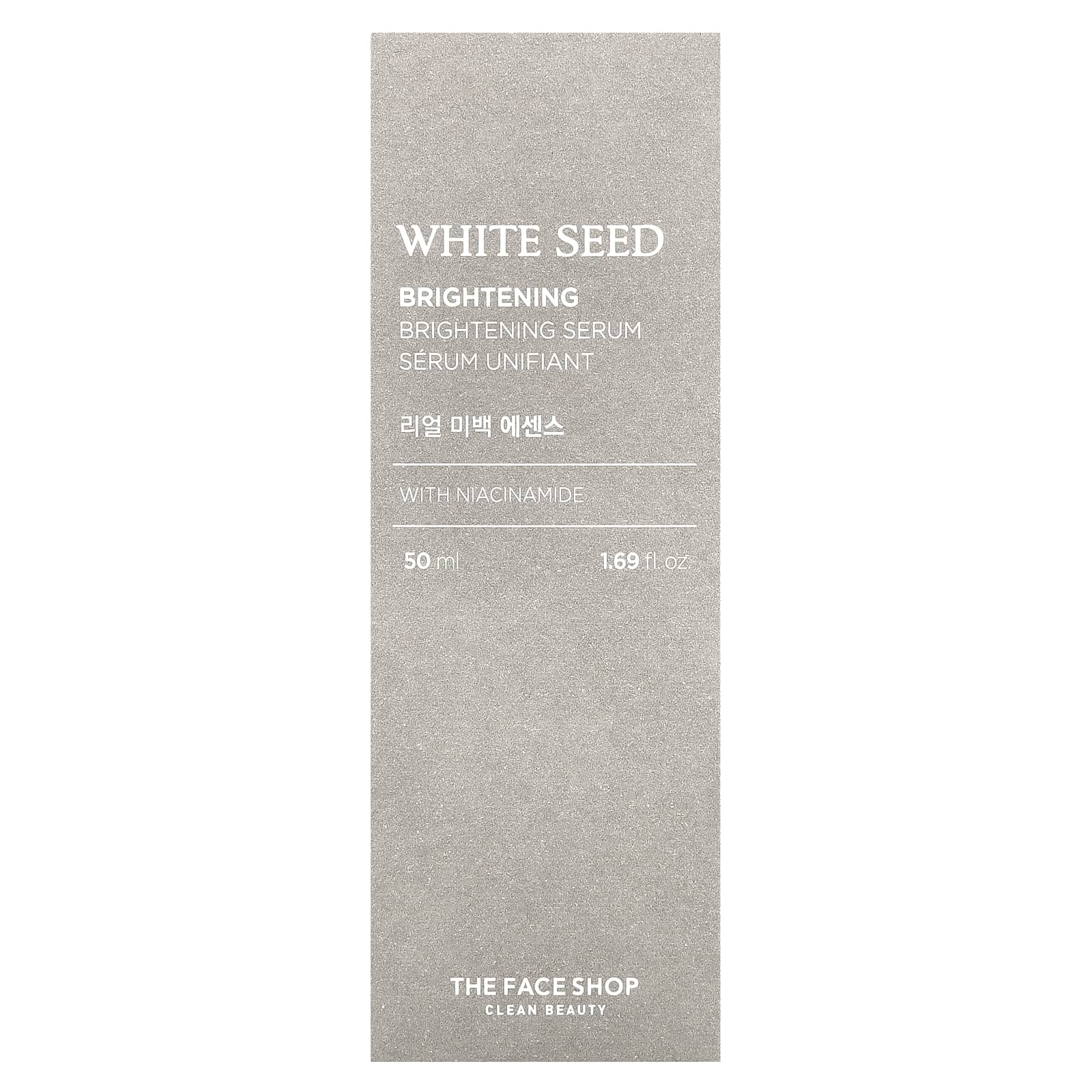 The Face Shop, White Seed, осветляющая сыворотка с ниацинамидом, 50 мл (1,69 жидк. Унции)