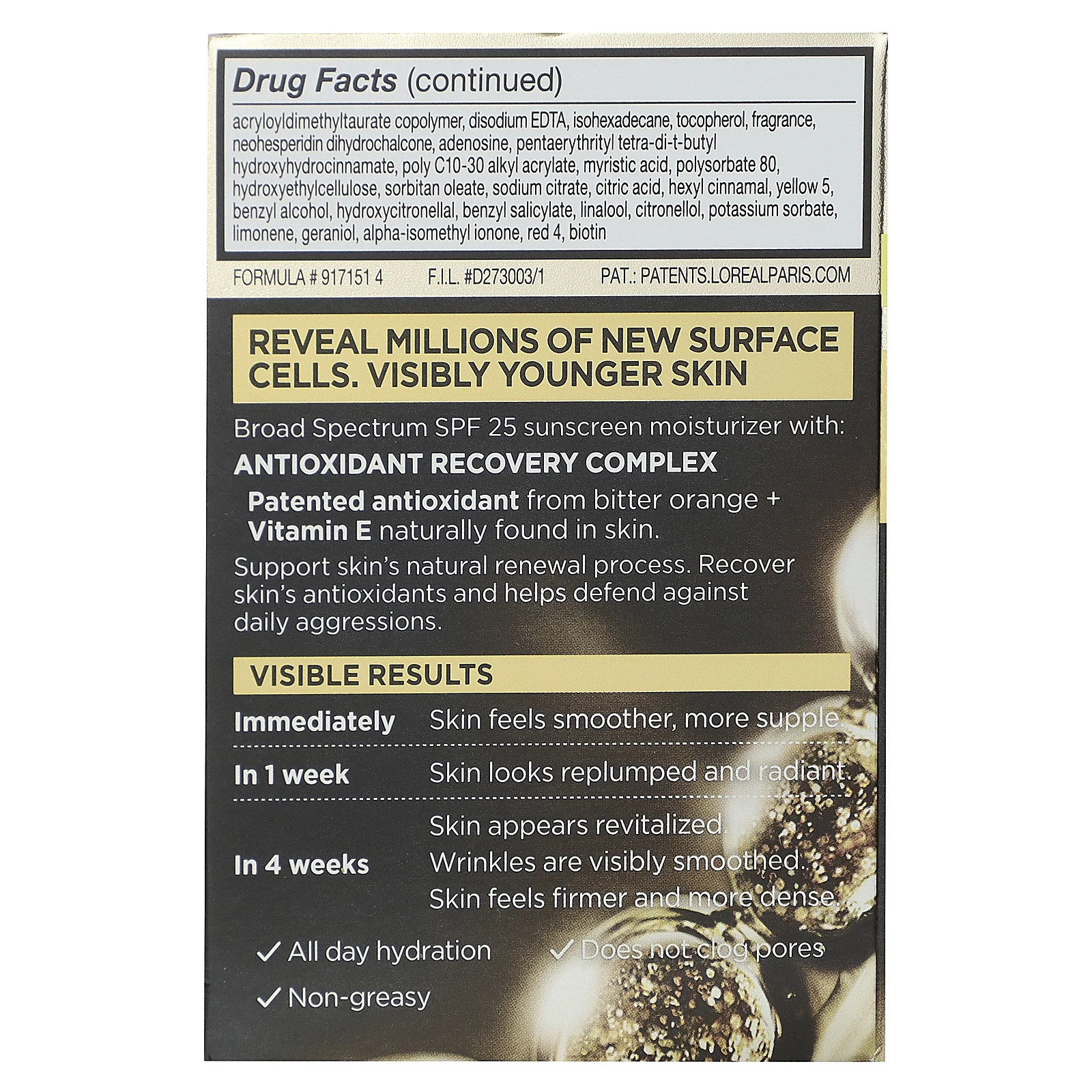 L'Oréal, Age Perfect Cell Renewal, увлажняющее средство против старения, SPF 25, 48 г (1,7 унции)