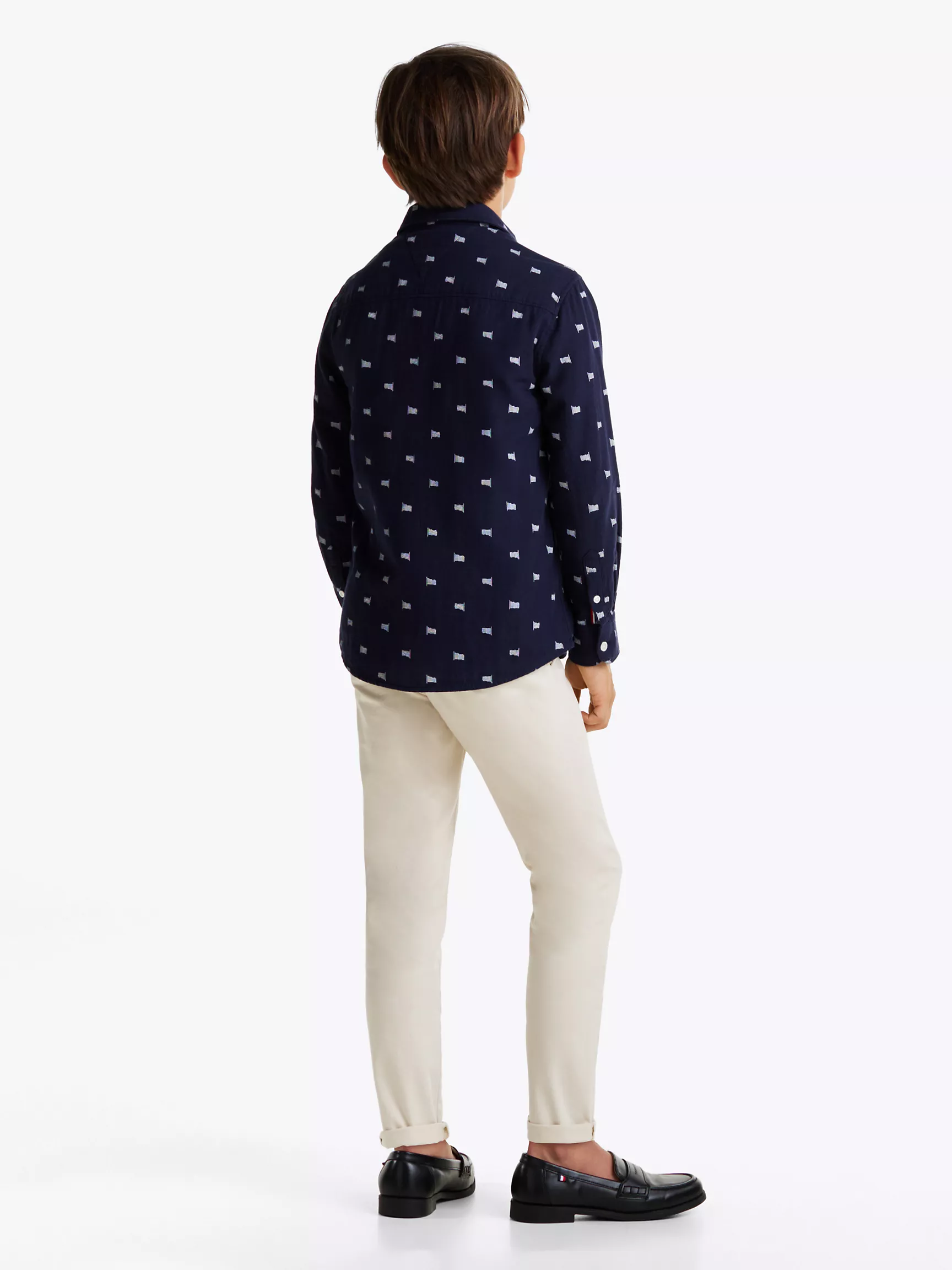 Рубашка для мальчика Tommy Hilfiger, Детская рубашка из двухслойной ткани с флагом