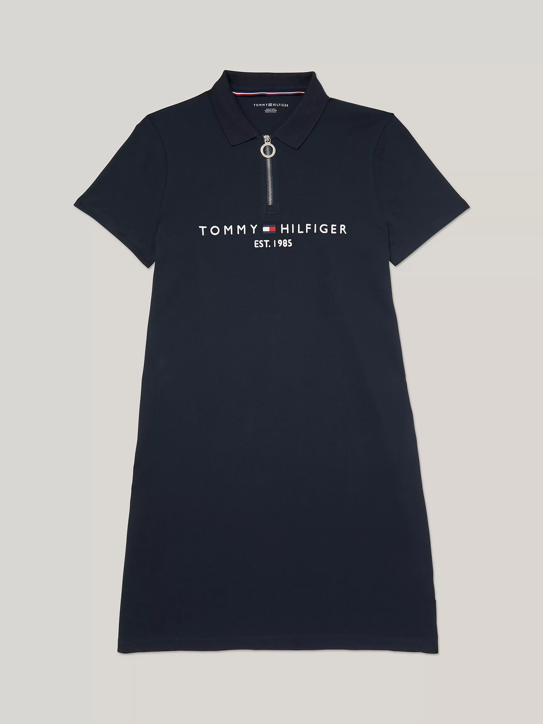 Женское платье Tommy Hilfiger, Поло-платье с логотипом на молнии