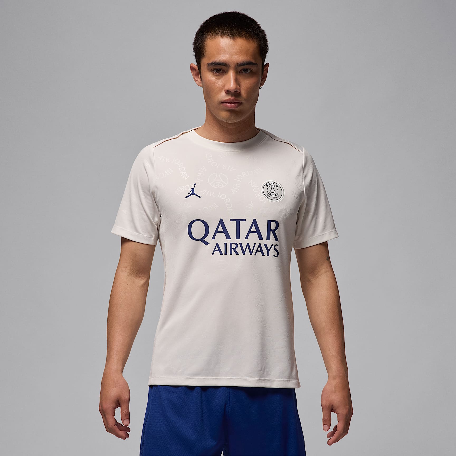 Paris Saint-Germain Academy Pro Fourth Men's Jordan Dri-FIT Soccer Short-Sleeve Pre-Match Top