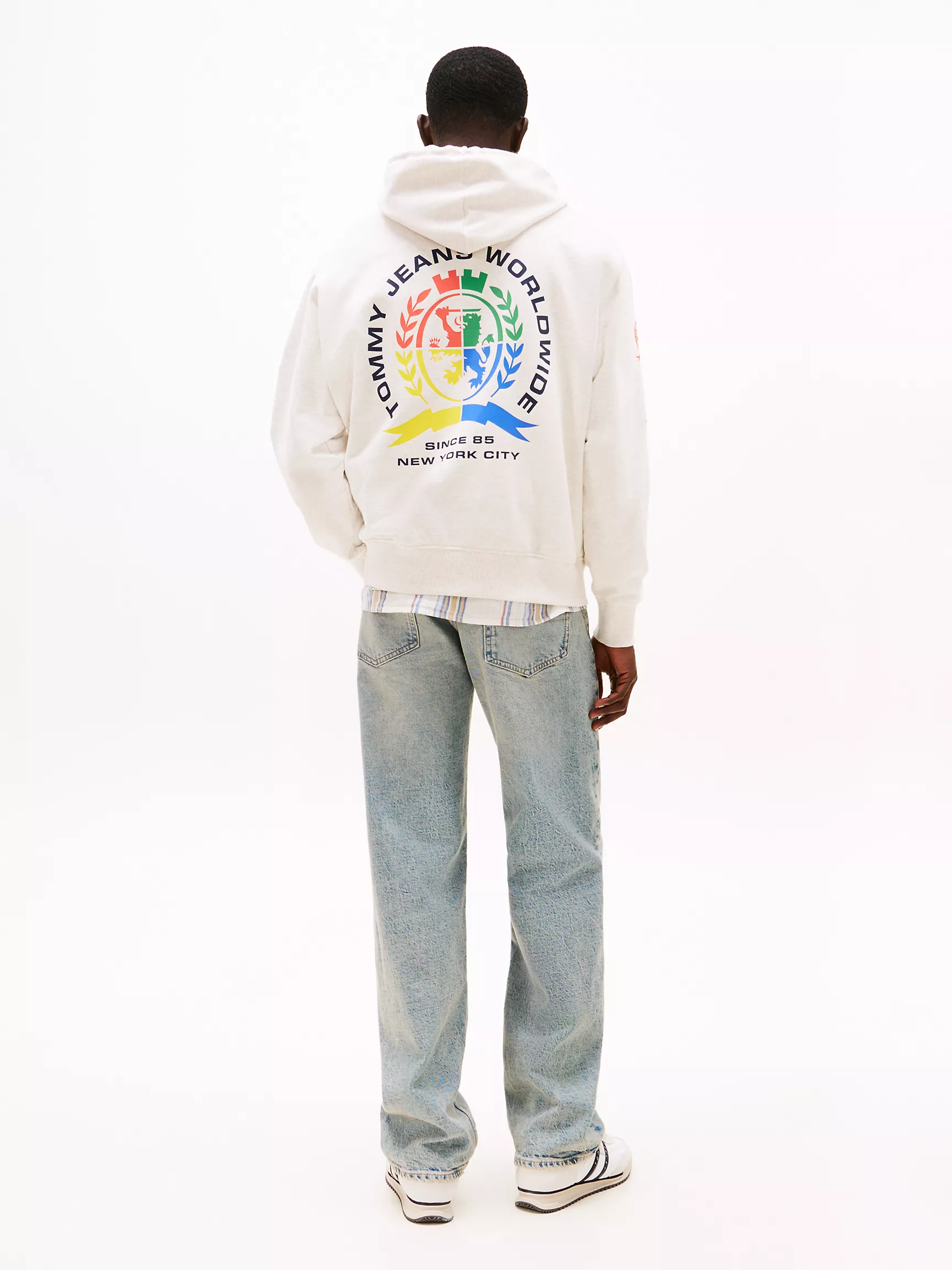 Мужское худи Tommy Hilfiger, Свободное худи с графическим логотипом Crest