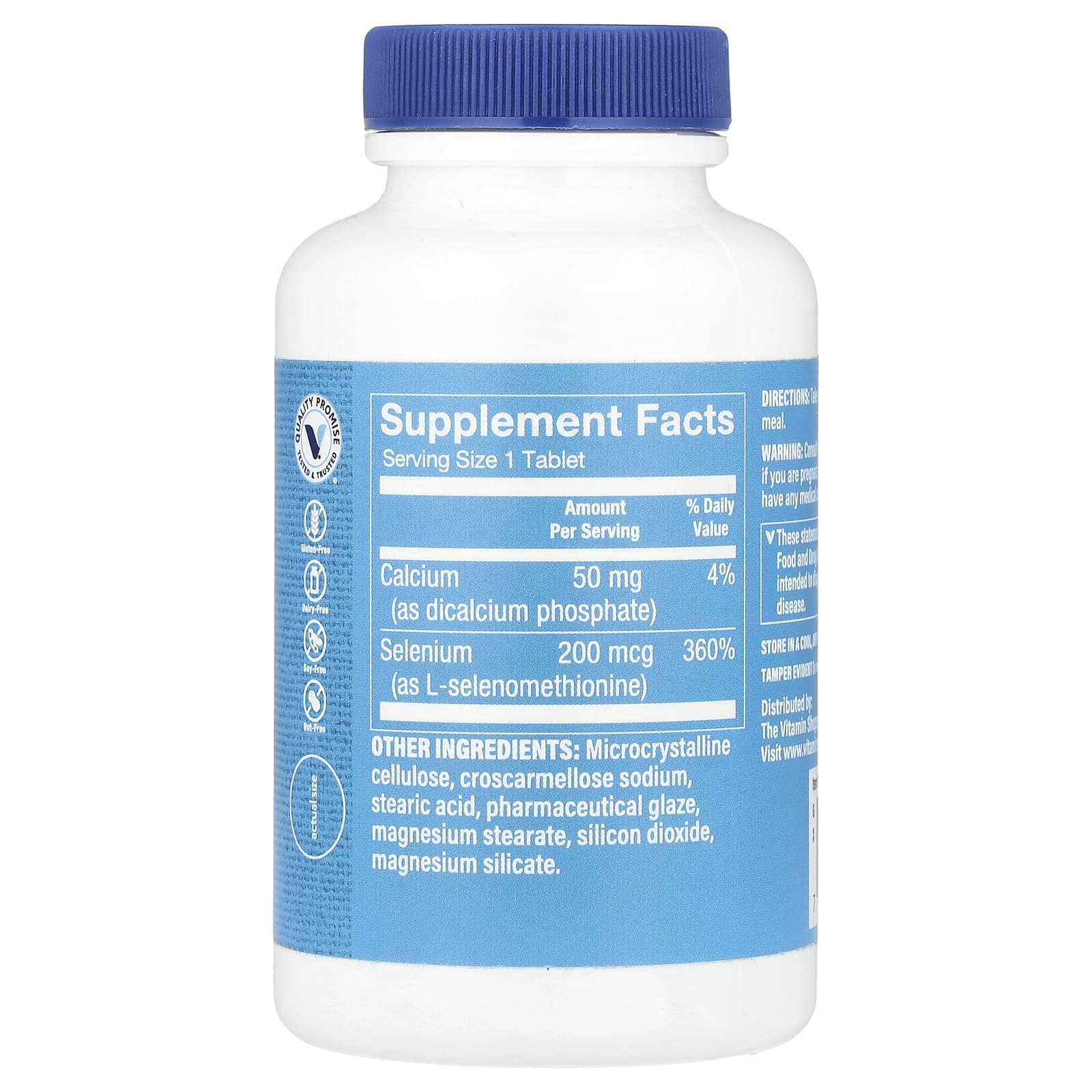 The Vitamin Shoppe, Селен, 300 таблеток