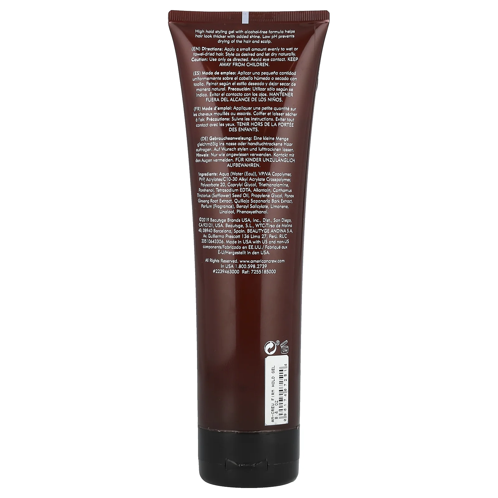 American Crew, Гель для укладки твердой фиксации, 250 мл (8,4 жидк. Унции)