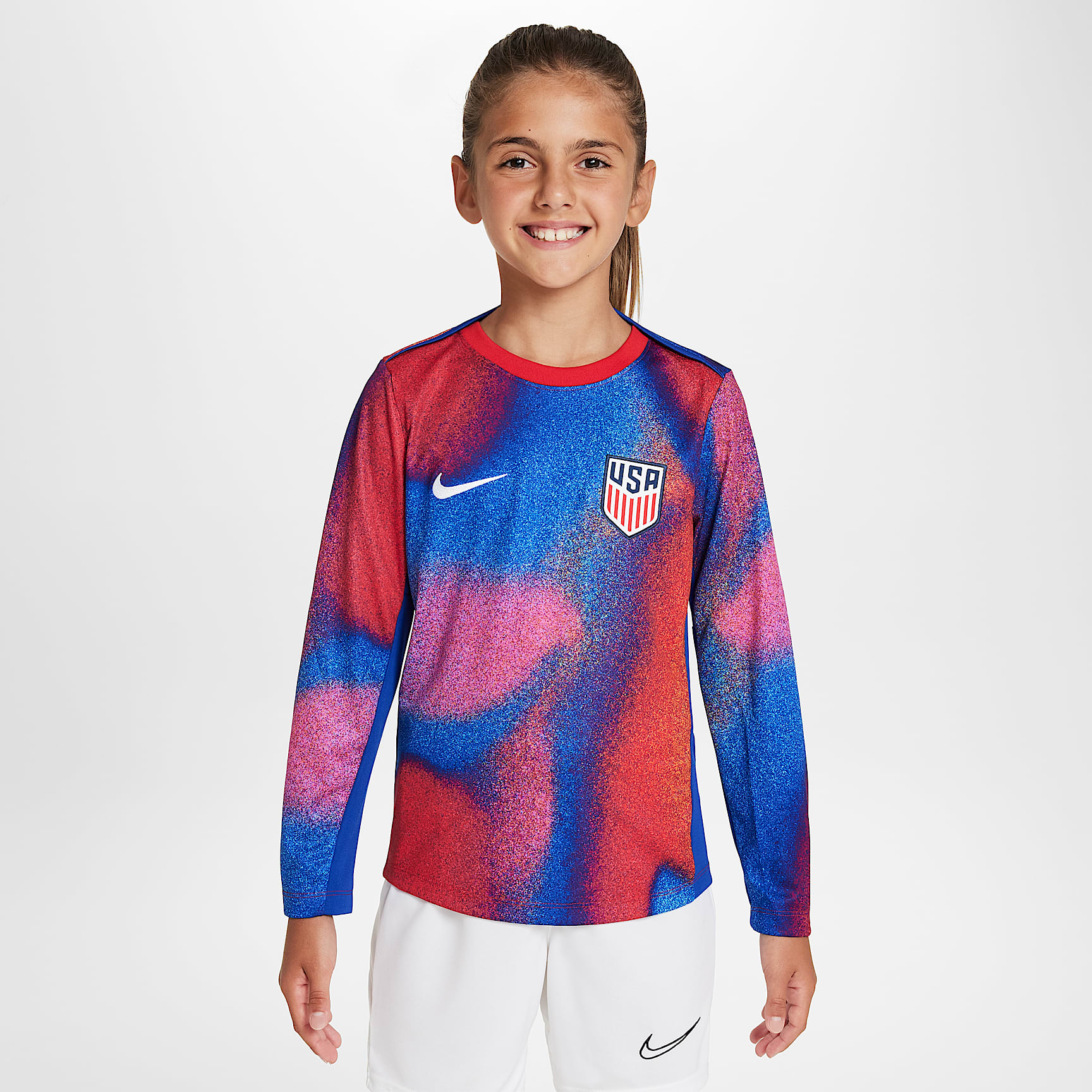 USMNT Academy Pro Big Kids' Nike Dri-FIT Soccer Crew-Neck Long-Sleeve Top
