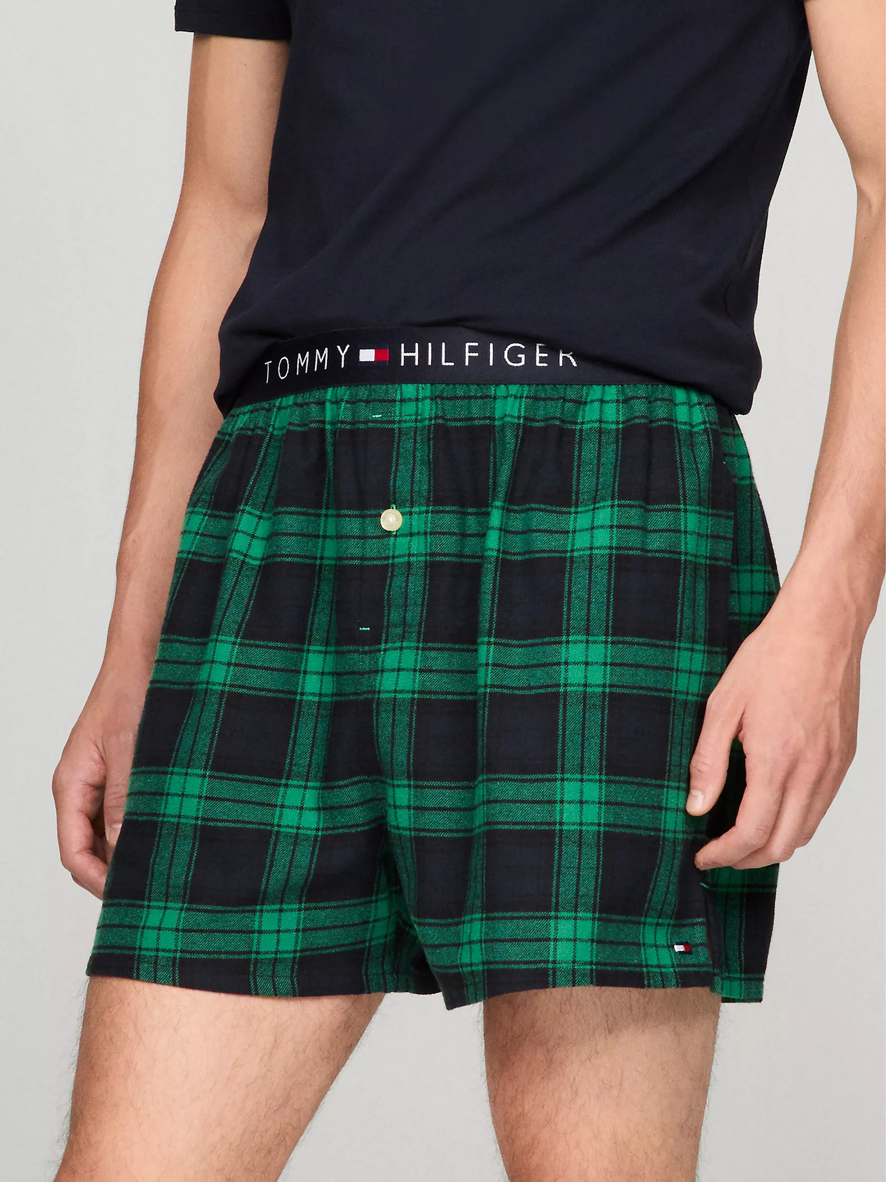 Мужская одежда для сна Tommy Hilfiger, Фланелевые пижамные шорты