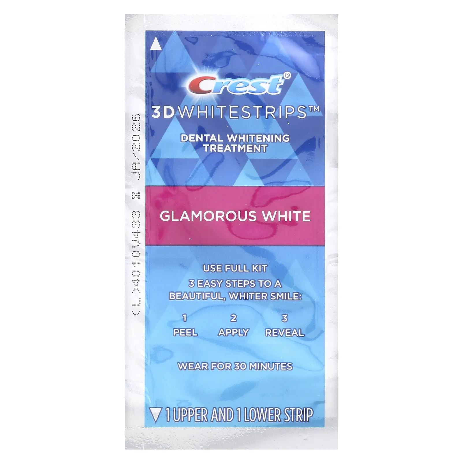 Crest, 3D Whitestrips, Glamorous White, комплект для отбеливания зубов, 28 полосок
