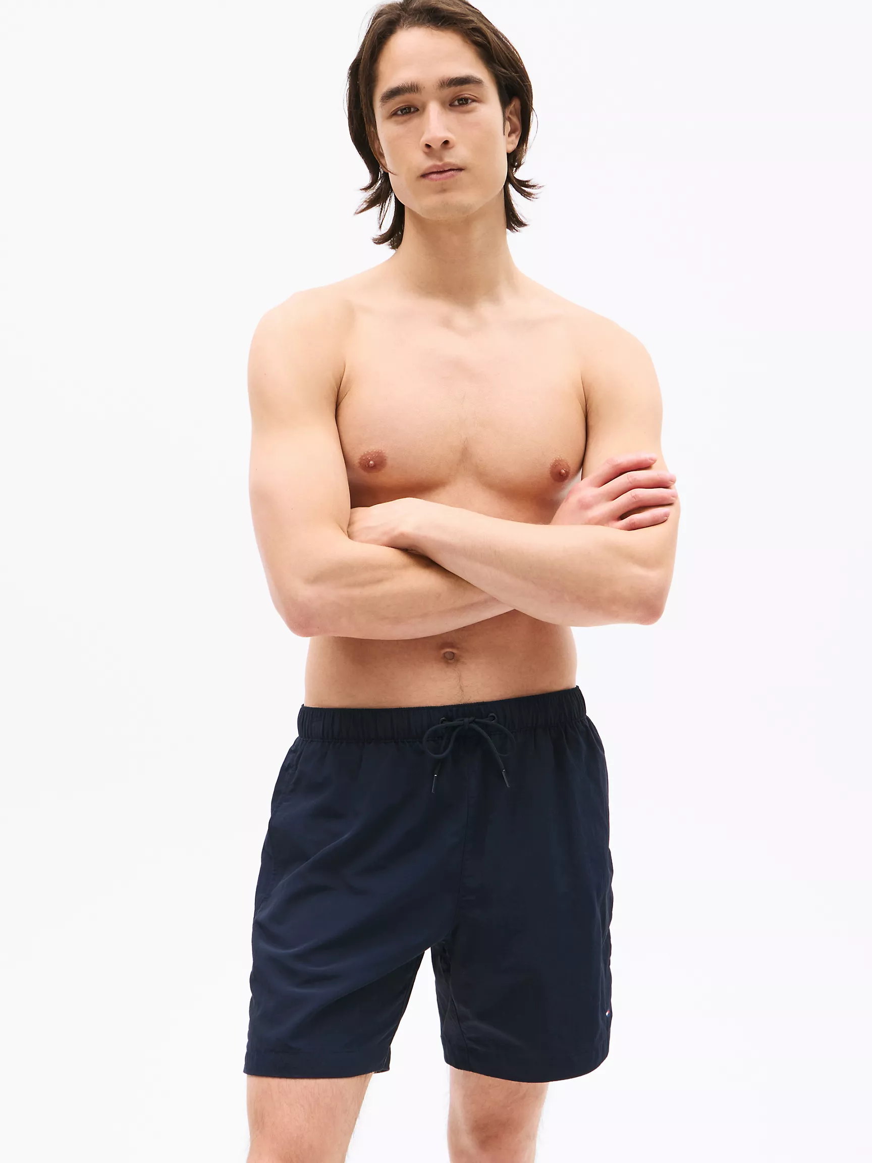 Мужские купальники Tommy Hilfiger, Однотонные плавательные шорты (7 дюймов)