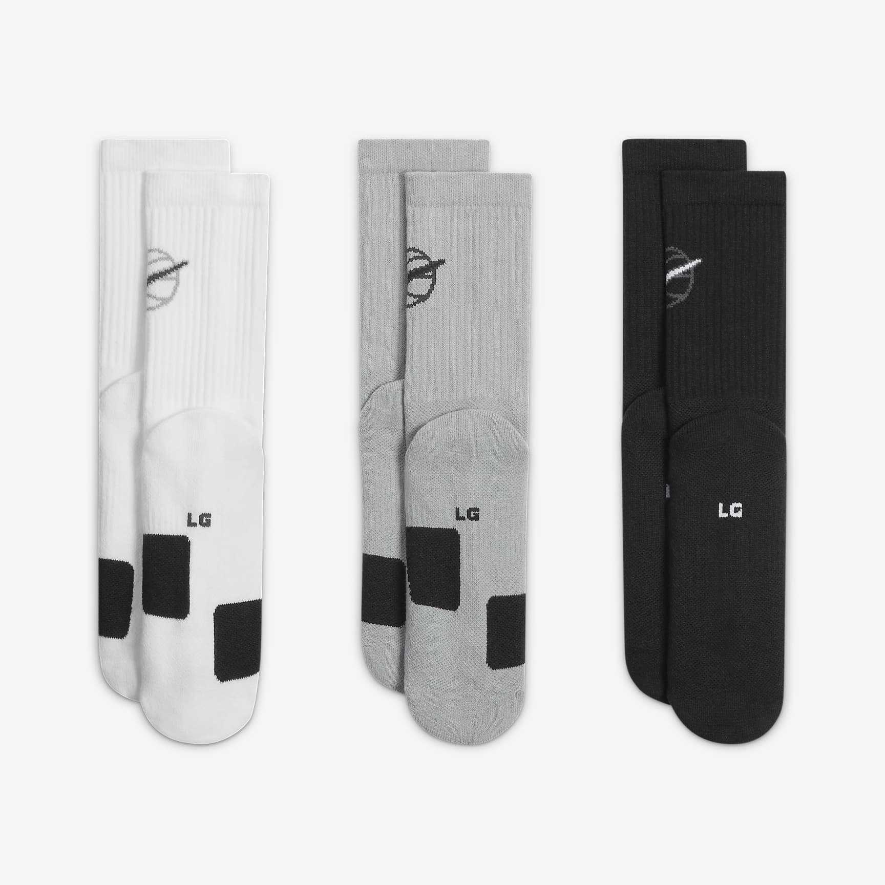 Nike Everyday Crew Basketball Socks (3 Pair)