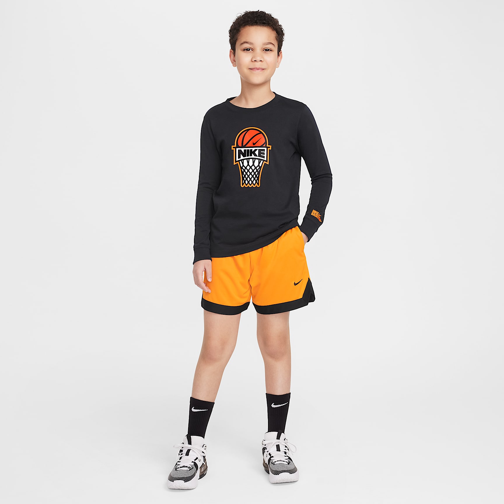 Nike Court Big Kids' Dri-FIT 5" Basketball Shorts