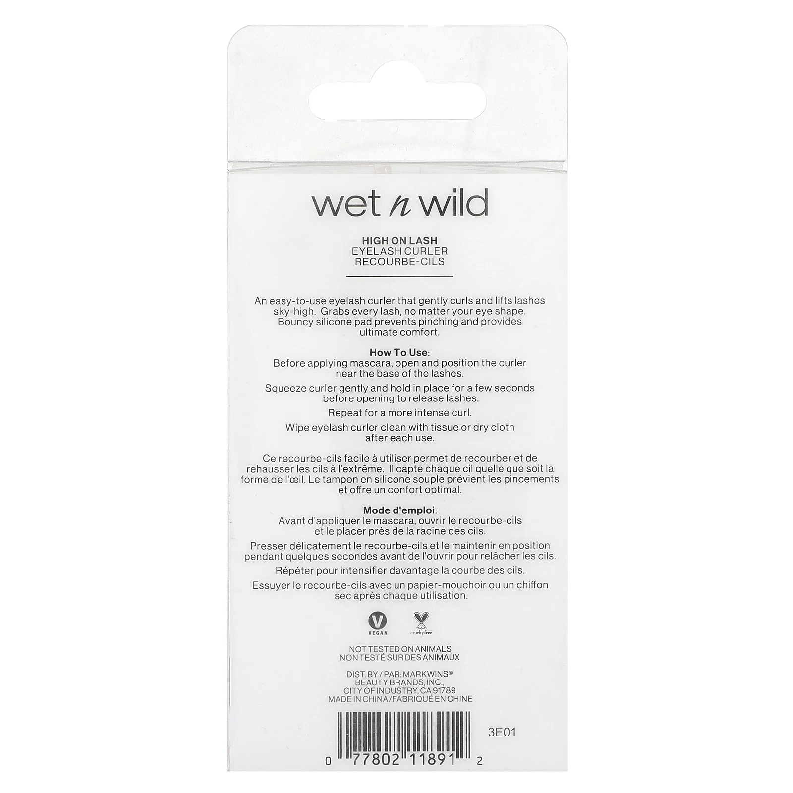 wet n wild, Щипцы для завивки ресниц High On Lash, 1 инструмент