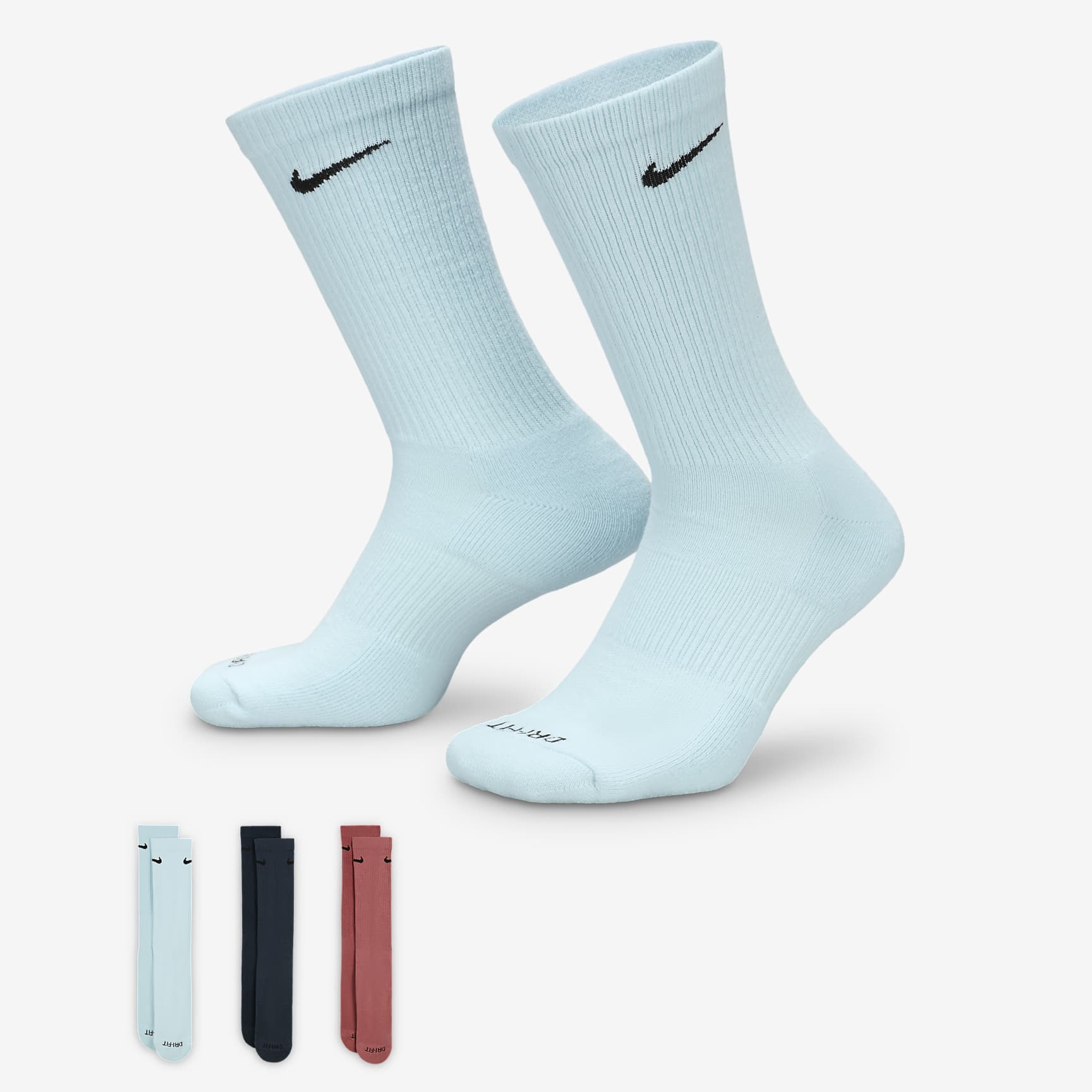 Nike Everyday Plus Cushioned Training Crew Socks (3 Pairs)