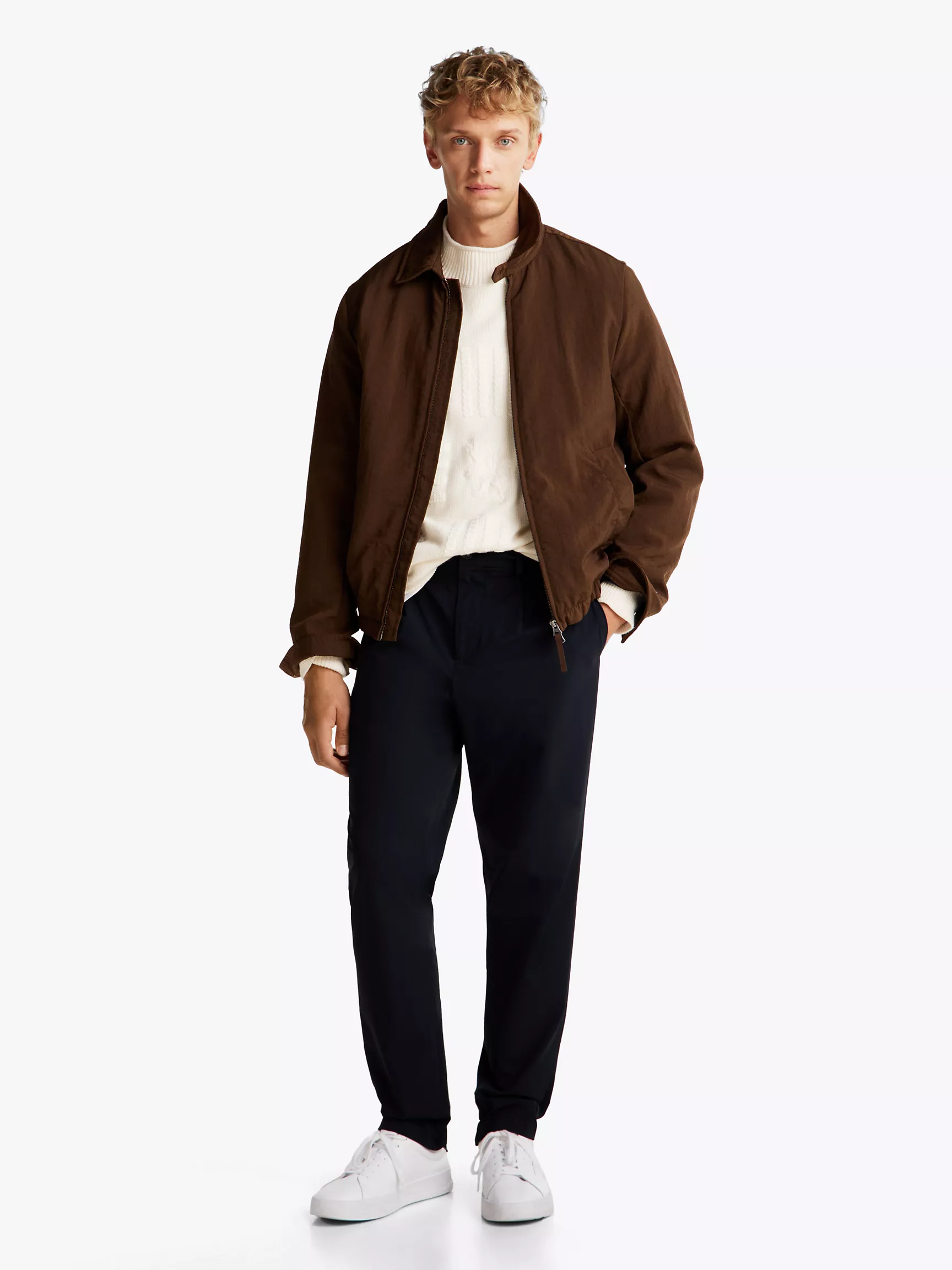 Мужские брюки Tommy Hilfiger, Свободные зауженные технологичные брюки чинос