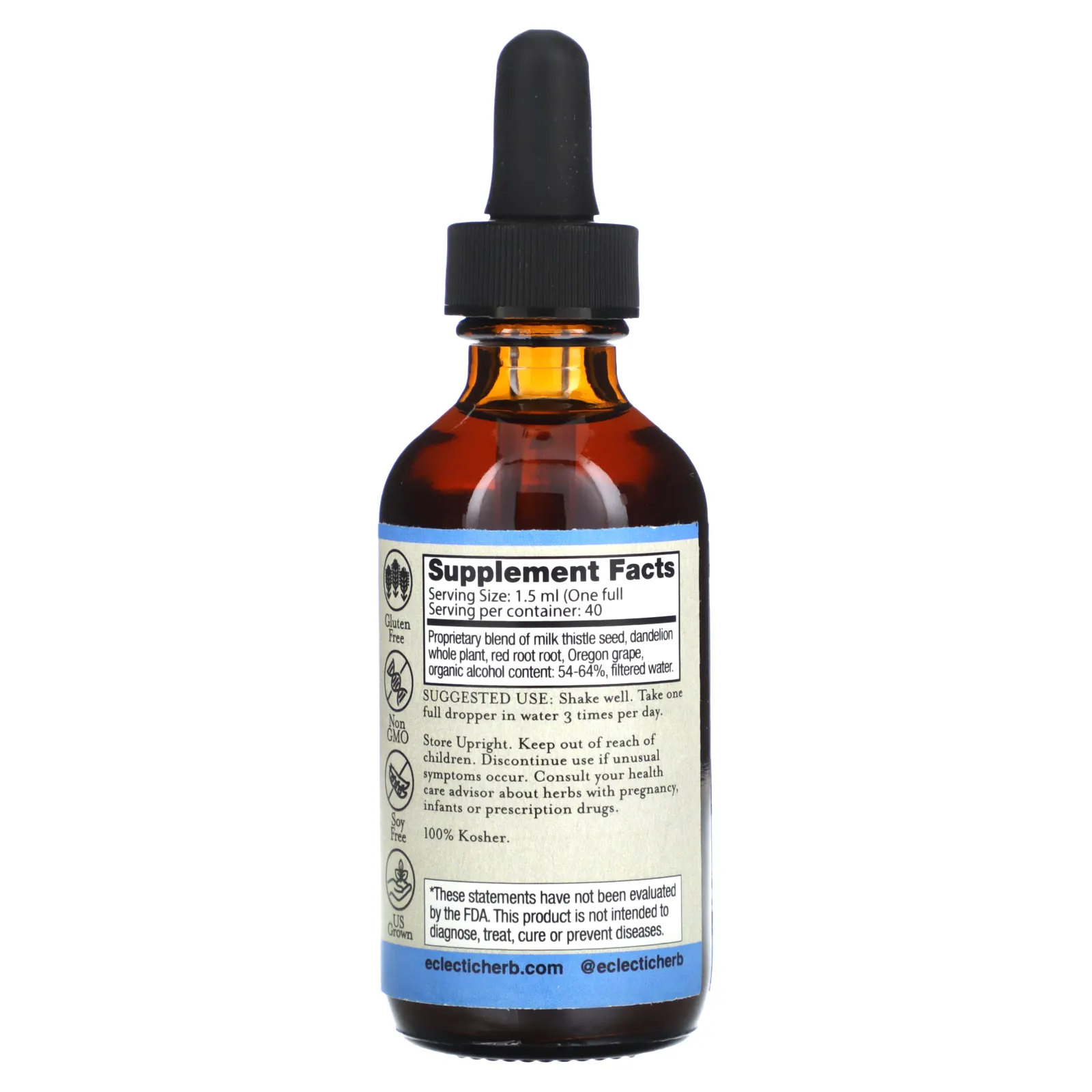 Eclectic Herb, экстракт для поддержания функции печени, 60 мл (2 жидк. унции)