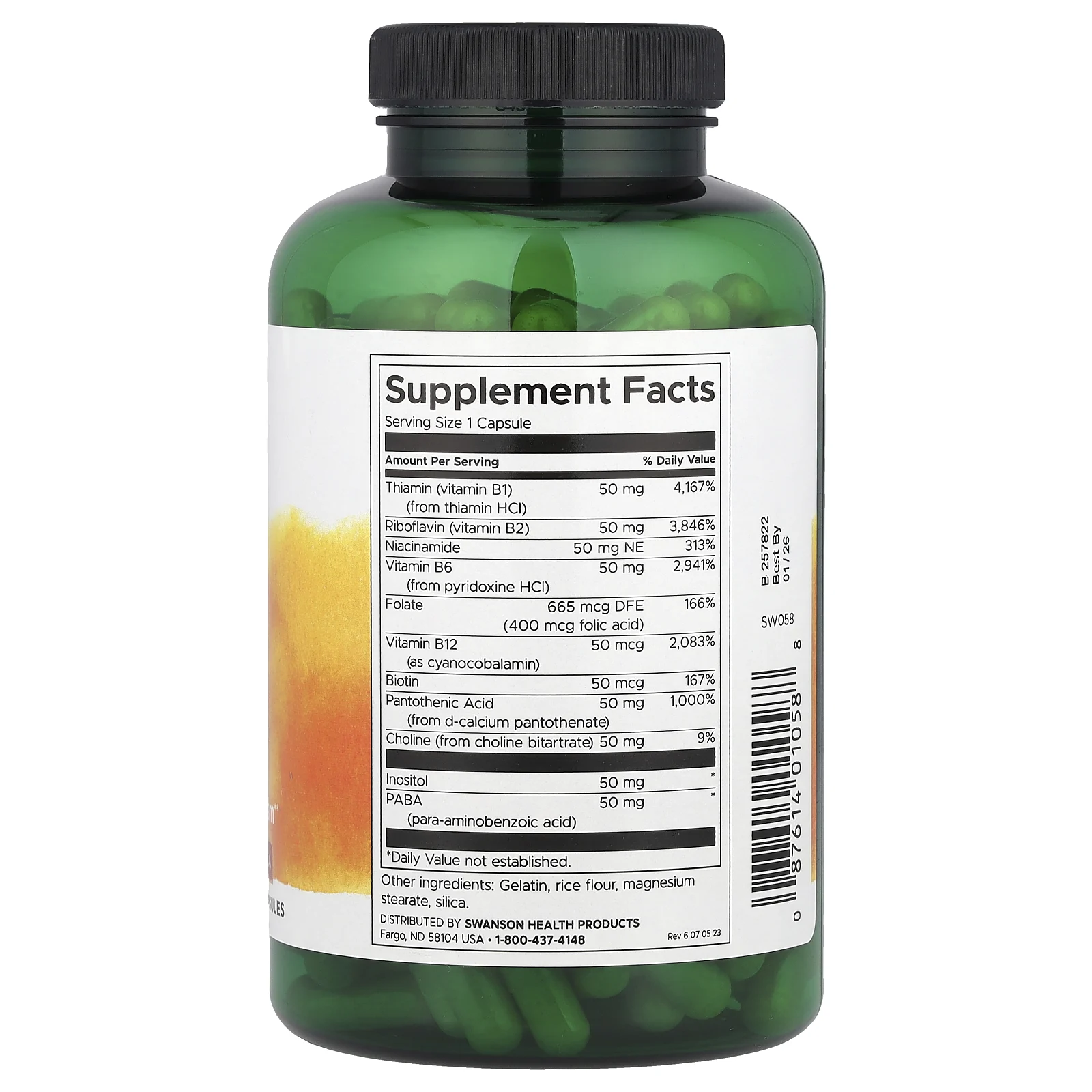 Swanson, Balance B-50 Complex, 250 капсул