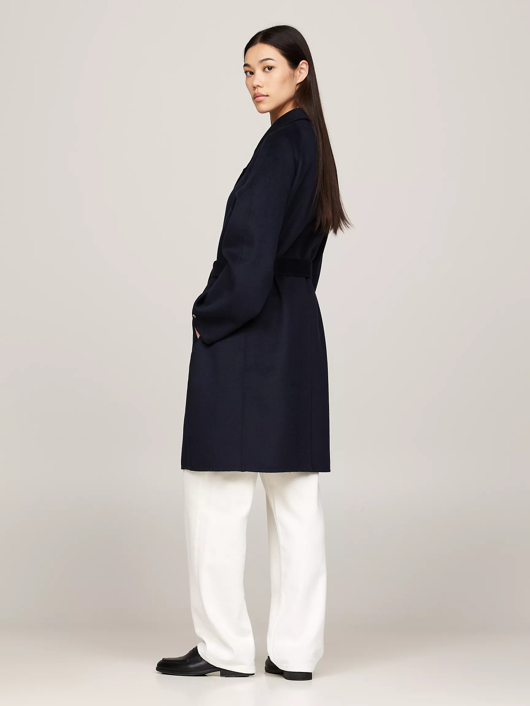 Женское пальто Tommy Hilfiger, Пальто из шерстяной смеси с поясом