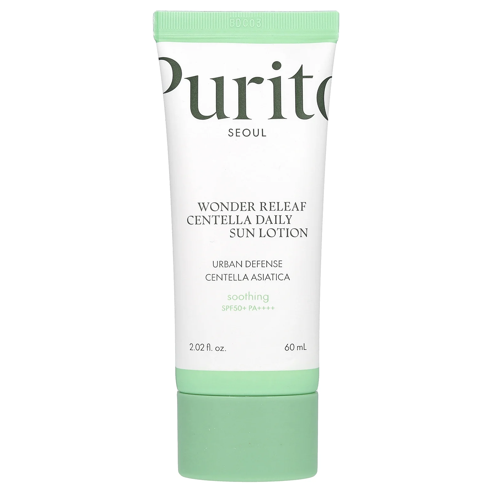 Purito, Wonder Releaf Centella Daily Sun Lotion, SPF 50+ PA ++++, 60 мл (2,02 жидк. Унции)