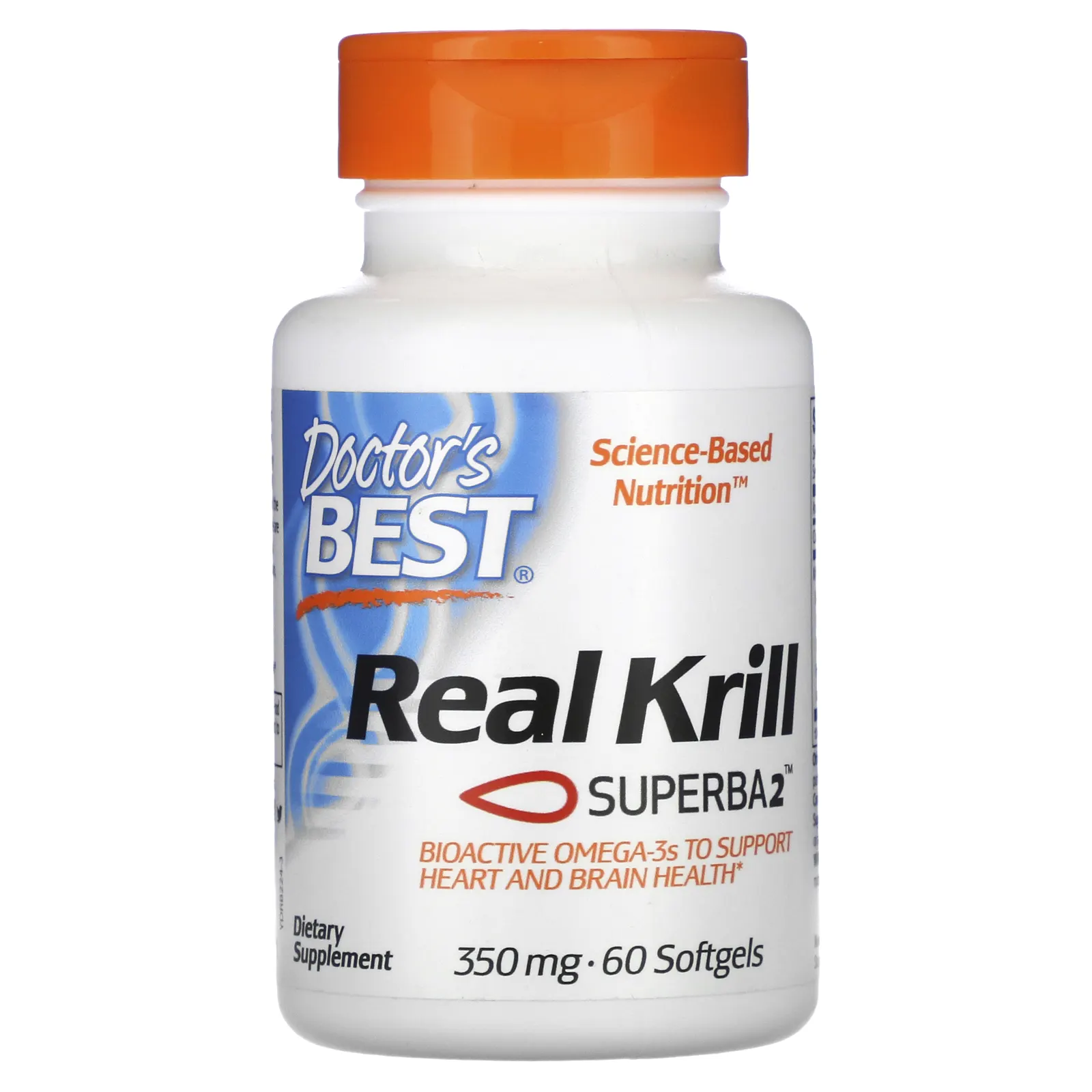Doctor's Best, Real Krill, 350 мг, 60 капсул