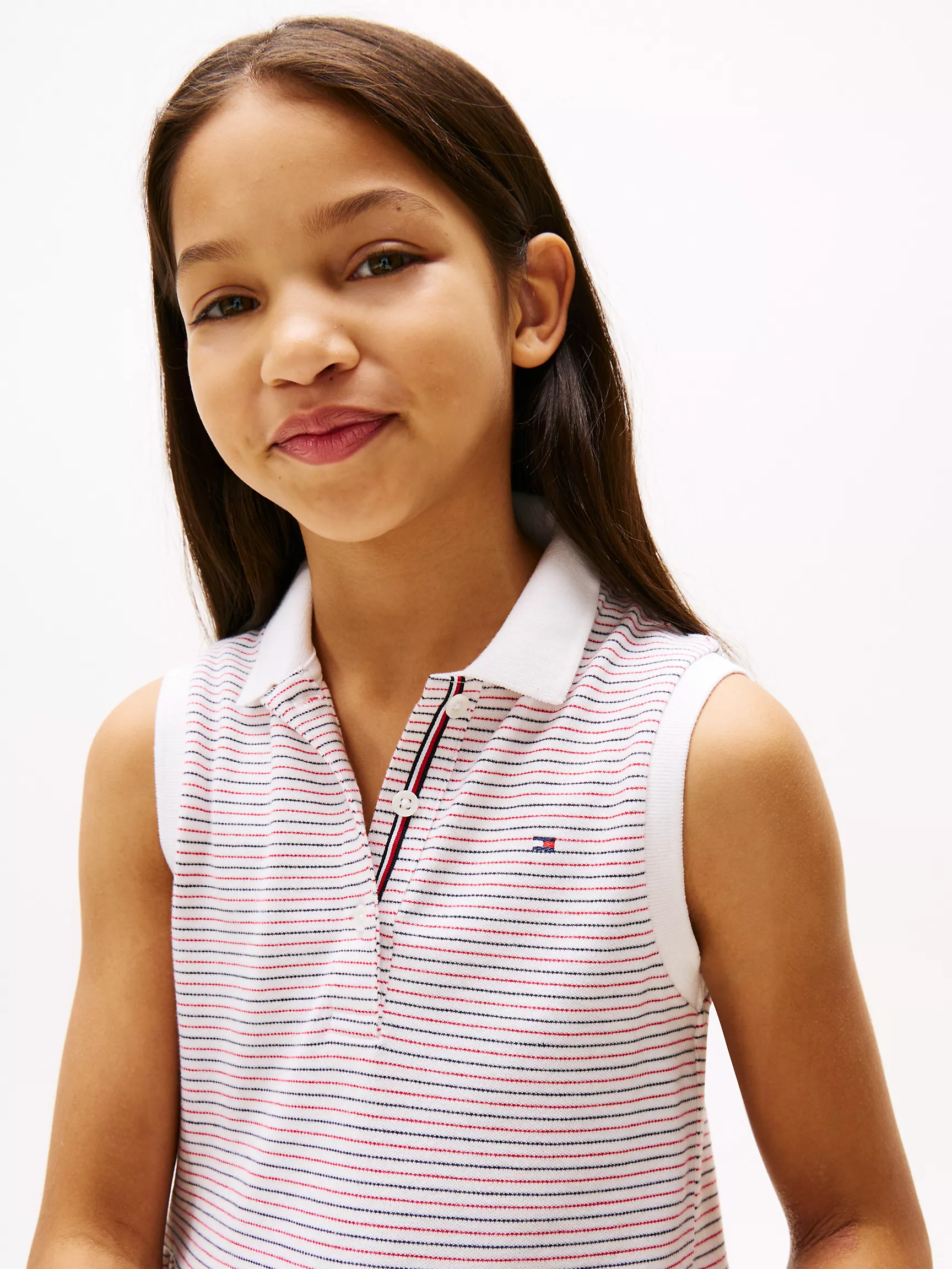 Платье для девочек Tommy Hilfiger, Детское эластичное поло-платье без рукавов