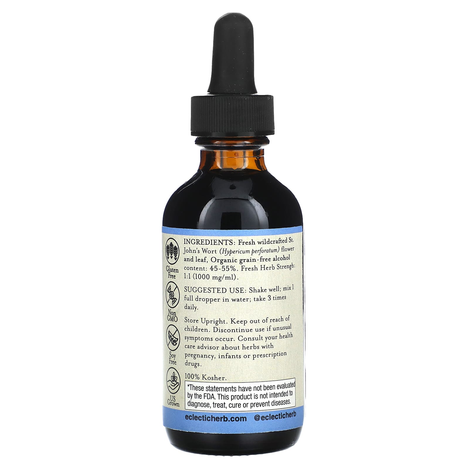 Eclectic Herb, зверобой, 60 мл (2 жидк. унции)