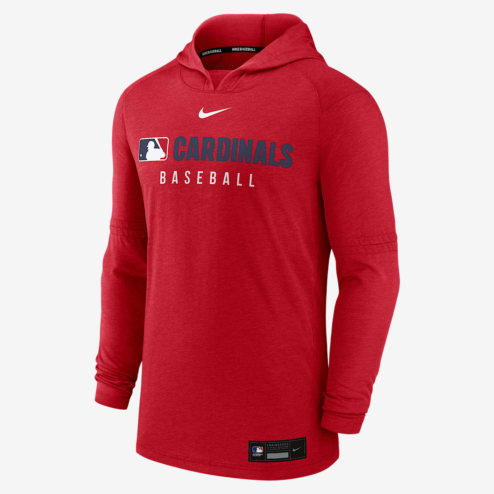 St. Louis Cardinals Authentic Collection Men's Nike Dri-FIT MLB Pullover Hoodie