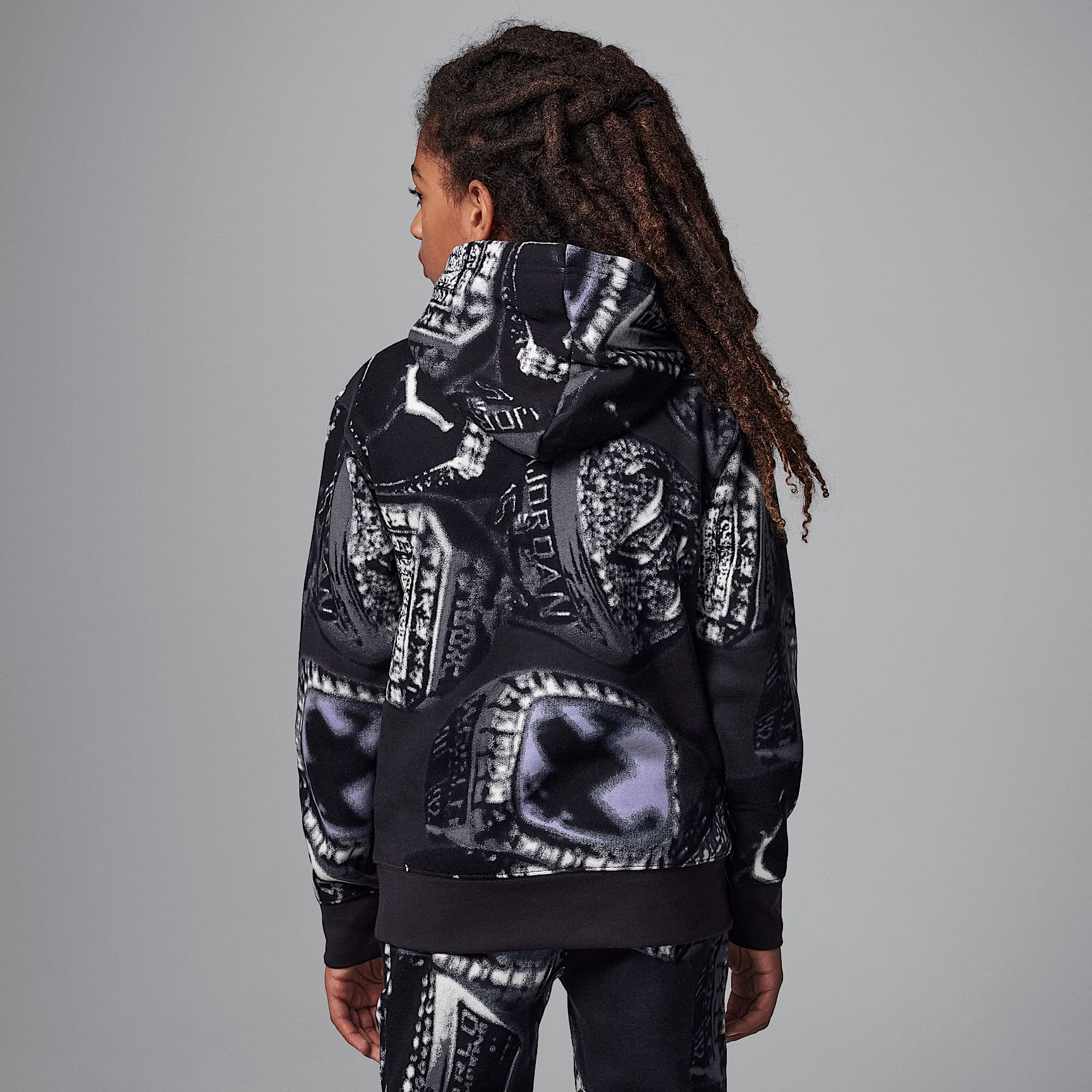 Jordan MVP Big Kids' Fleece Printed Pullover Hoodie