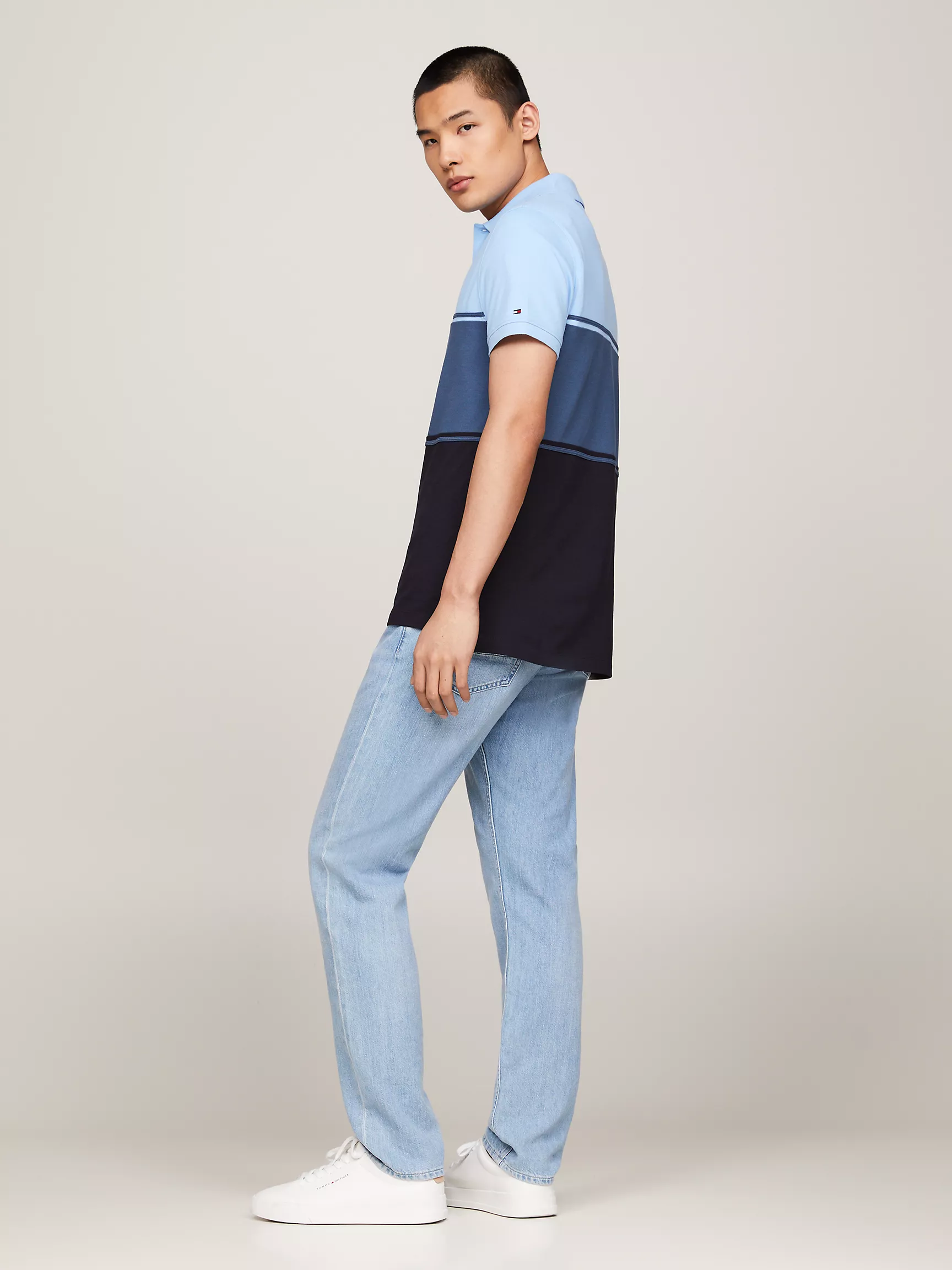 Мужское поло Tommy Hilfiger, Стандартное поло в стиле Colorblock