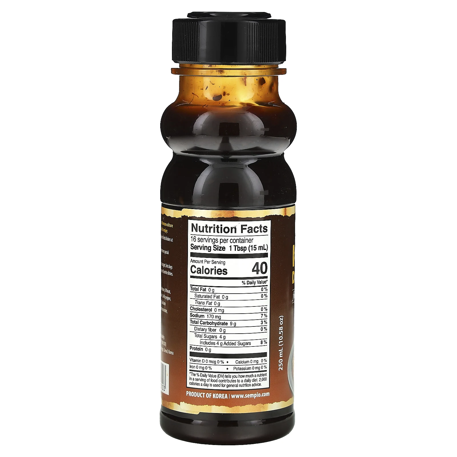 Sempio, корейский соус для обмакивания курицы, сои и чеснока, 250 мл (10,58 унции)