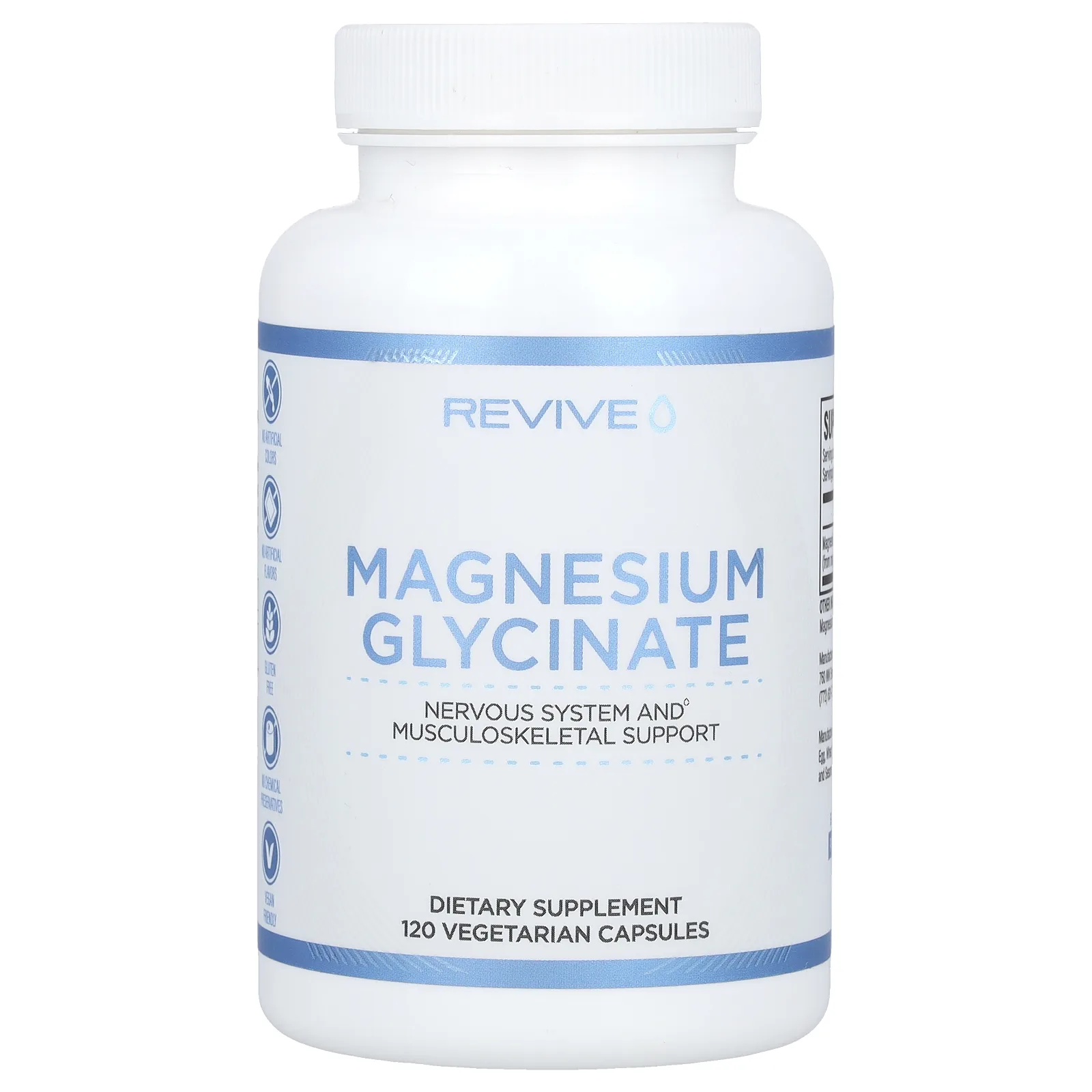 Revive, глицинат магния, 120 вегетарианских капсул
