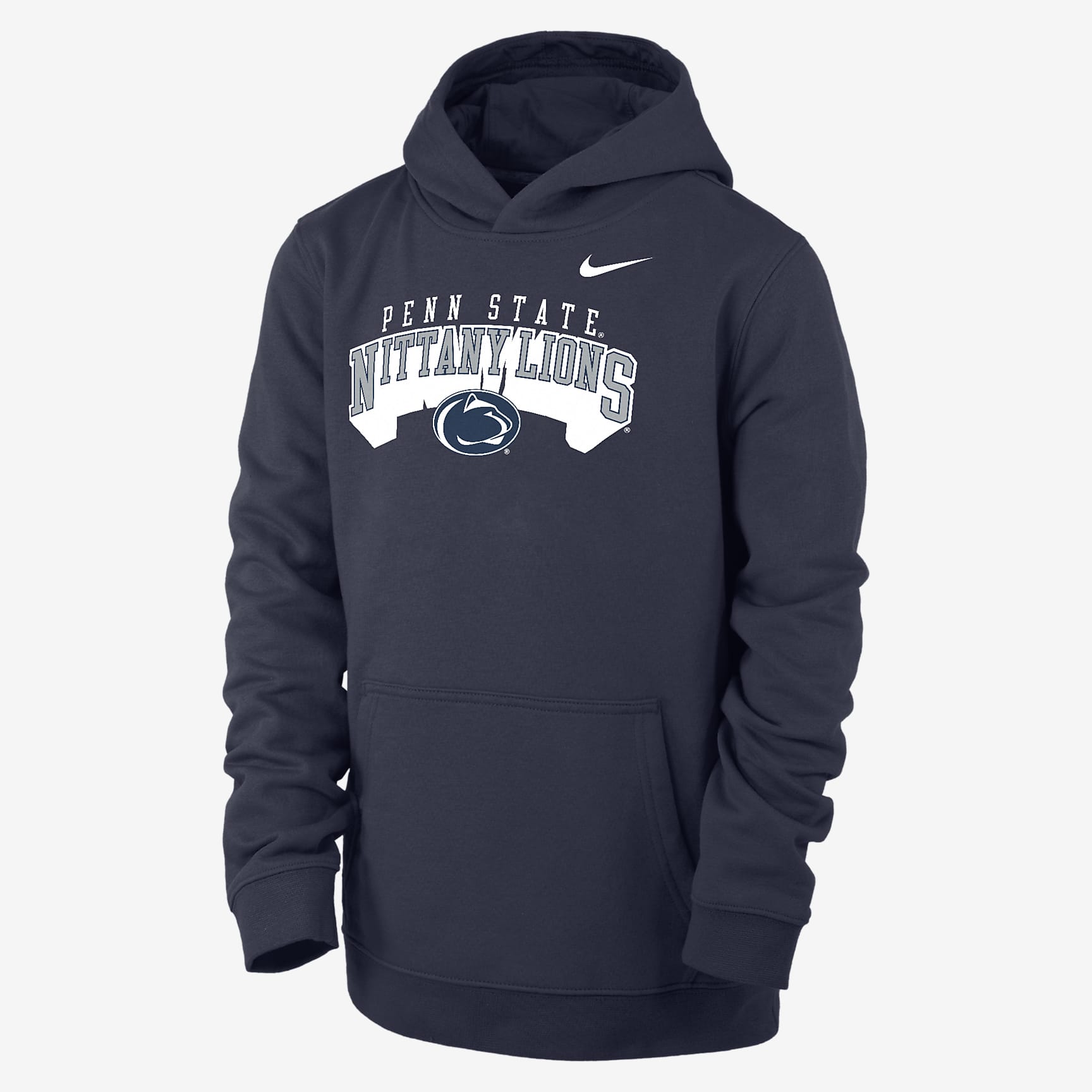 Penn State Club Fleece Big Kids' (Boys') Nike College Pullover Hoodie