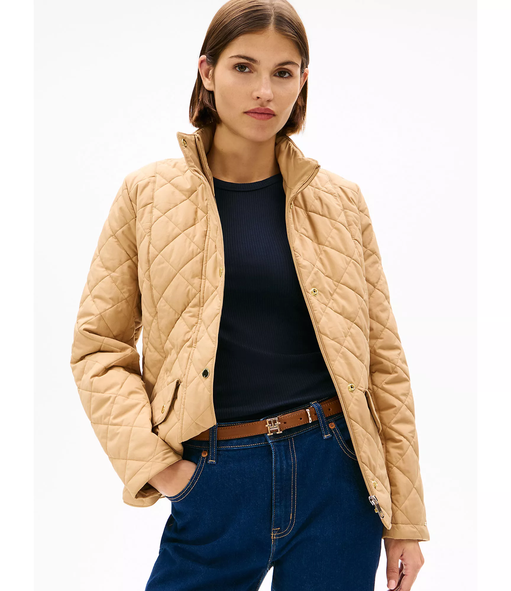 Женская куртка Tommy Hilfiger, Стеганая куртка для верховой езды