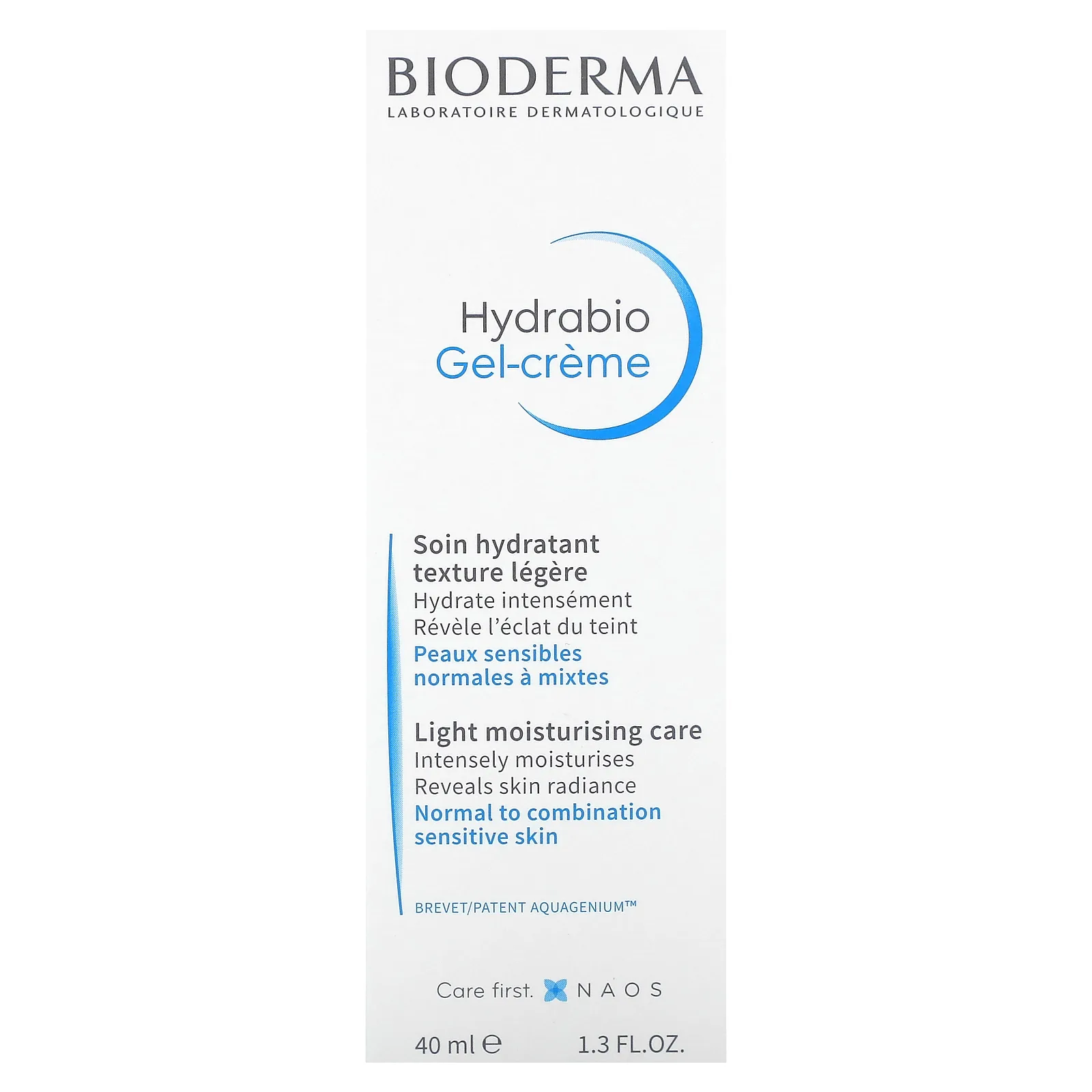 Bioderma, Hydrabio, гель-крем, 40 мл (1,3 жидк. Унции)