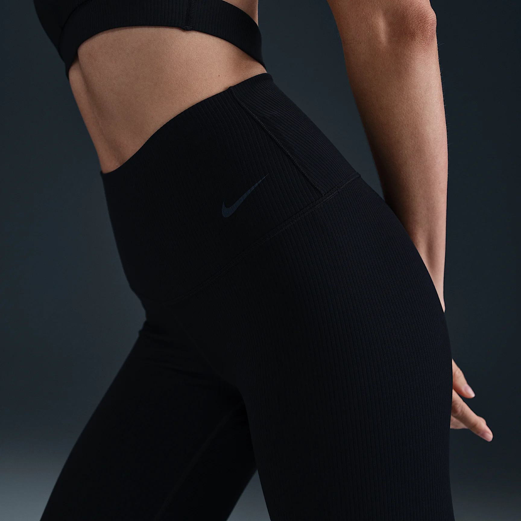 Nike Zenvy Rib Women's Gentle-Support High-Waisted 7/8 Leggings