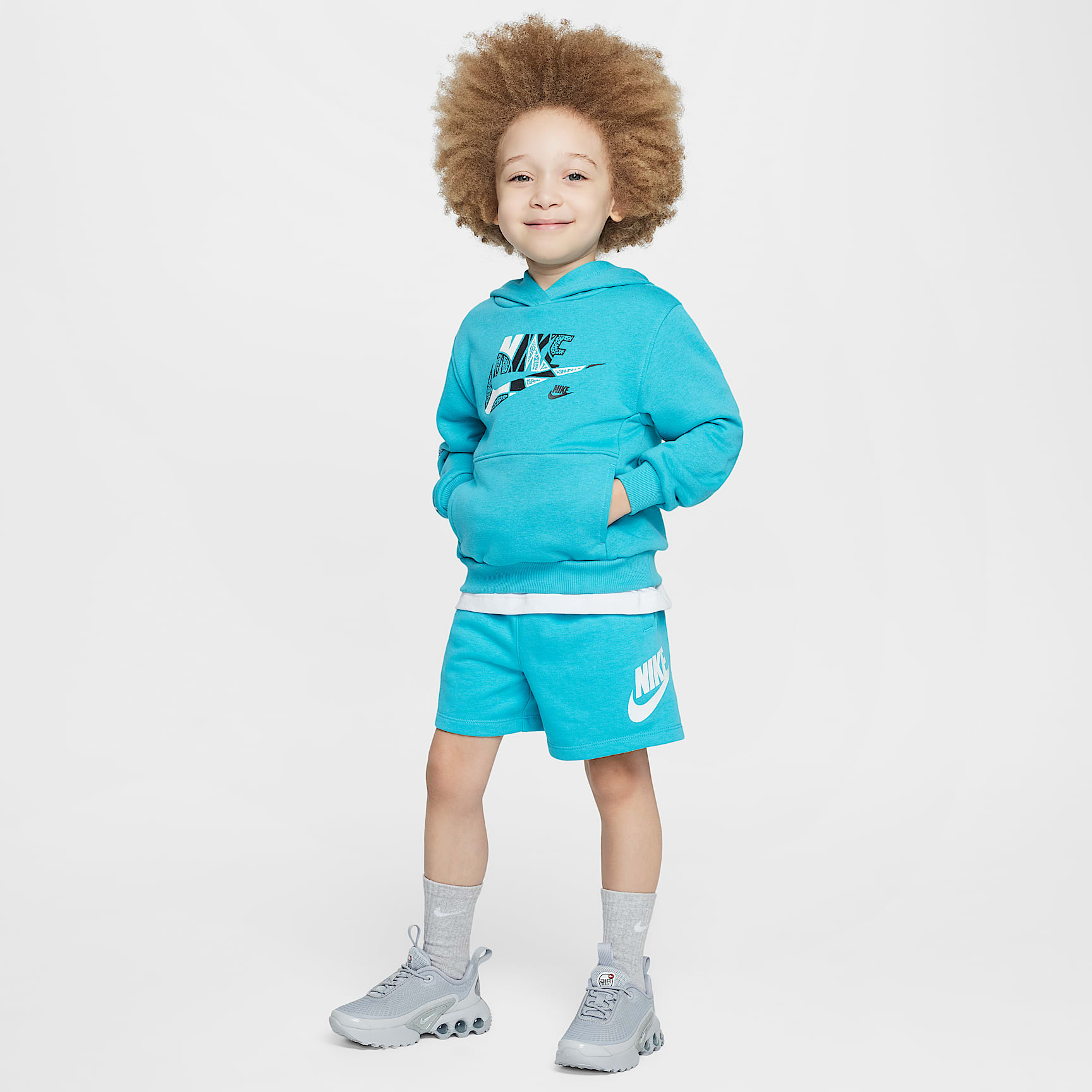 Nike Sportswear "Outside the Lines" Toddler French Terry Pullover Hoodie