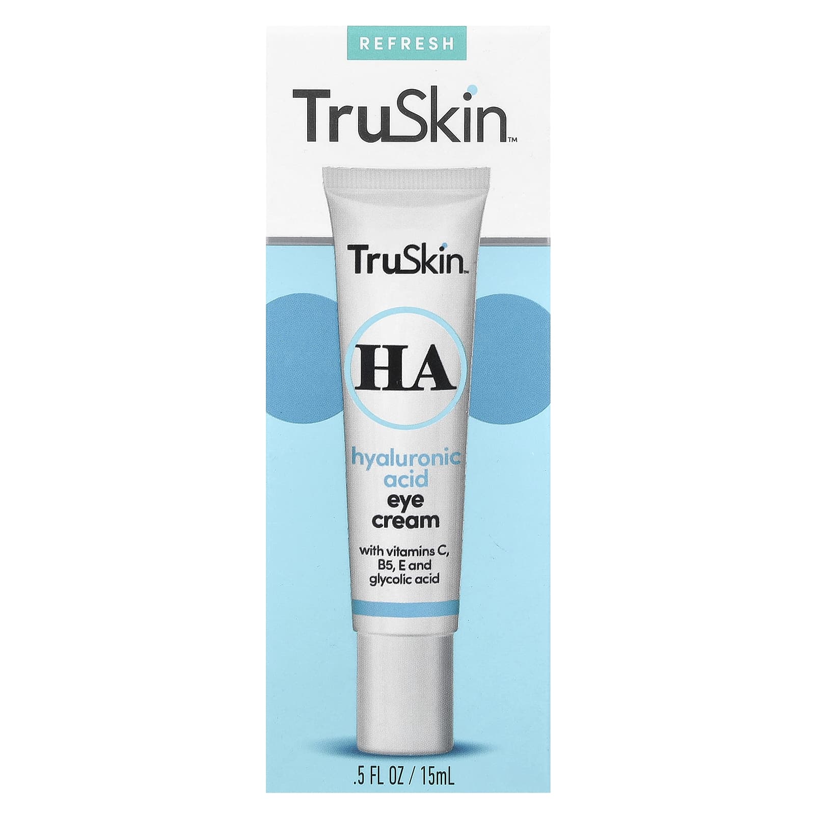 TruSkin, Крем для глаз с гиалуроновой кислотой, 0,5 жидкой унции (15 мл)