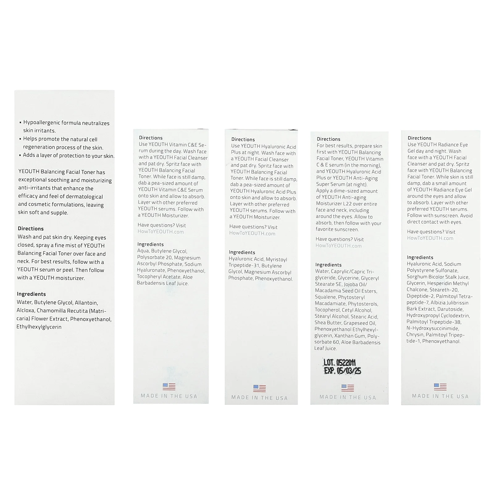 YEOUTH, Fine Your Y, набор из 5 предметов