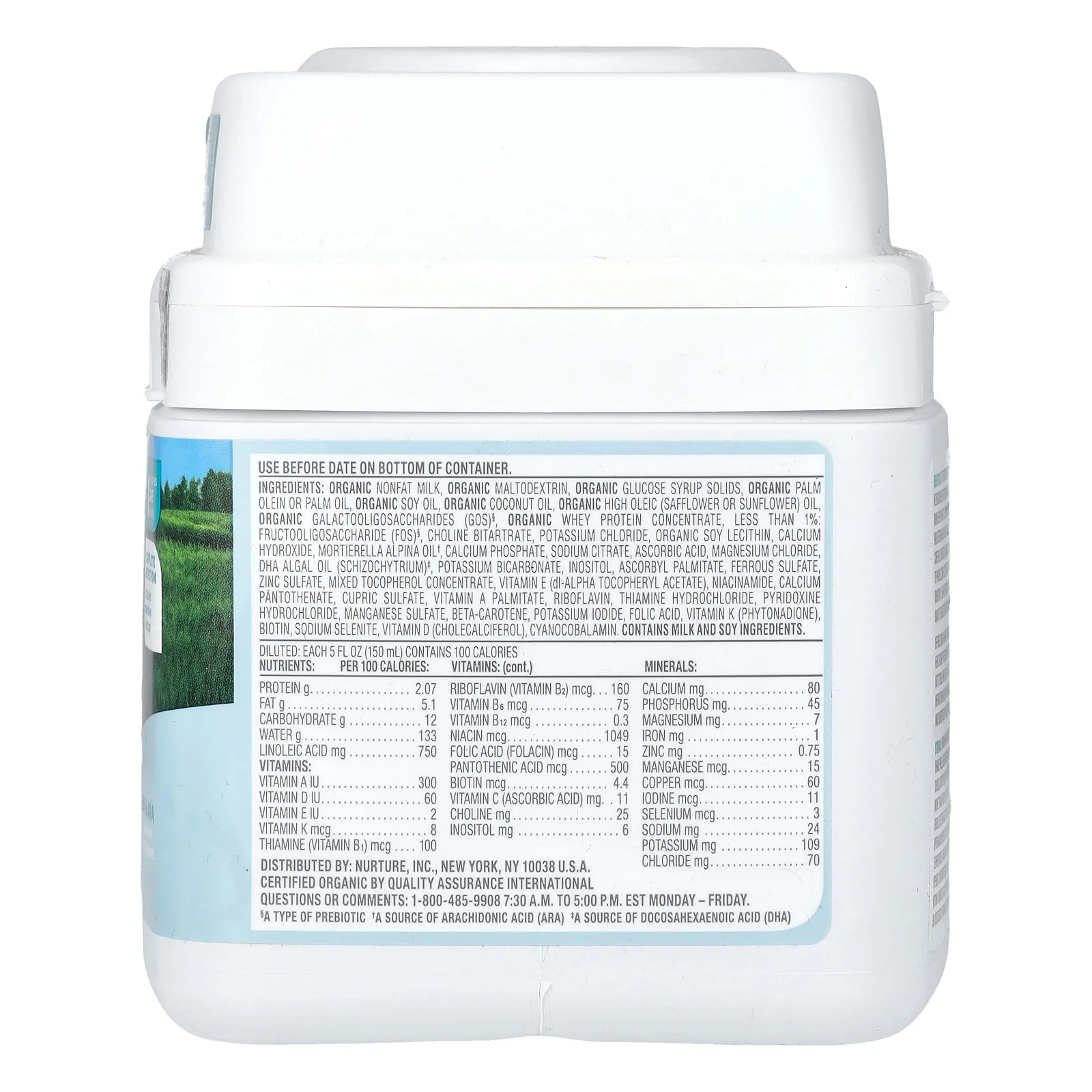 Happy Family Organics, Happy Baby, органическая детская смесь с железом, для детей от 0 до 12 месяцев, 595 г (21 унция)