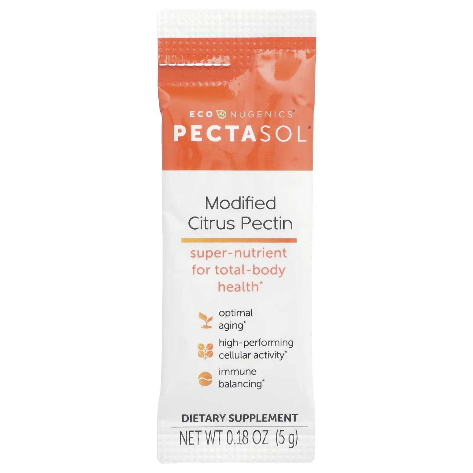 Econugenics, Pectasol®, модифицированный цитрусовый пектин, 15 шт., 5 г (0,18 унции)