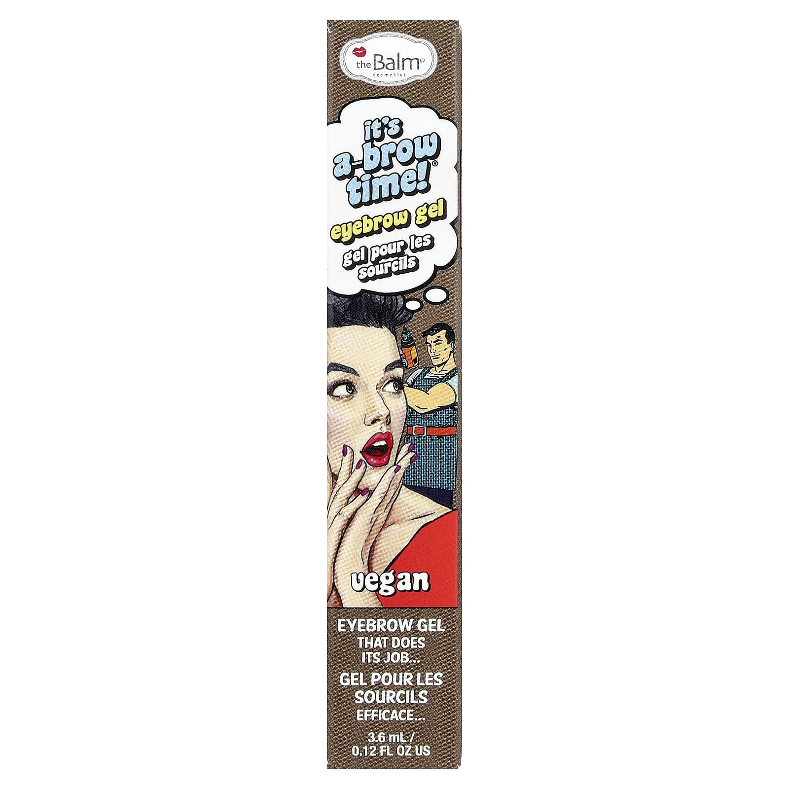 theBalm Cosmetics, It's A-Brow Time!®, гель для бровей, коричневый, 3,6 мл (0,12 жидк. унции)