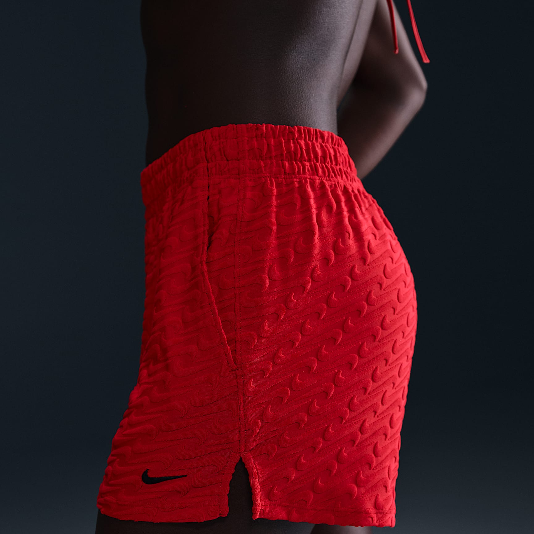 Nike Swim Swoosh Link Women's Terry Cover-Up Shorts