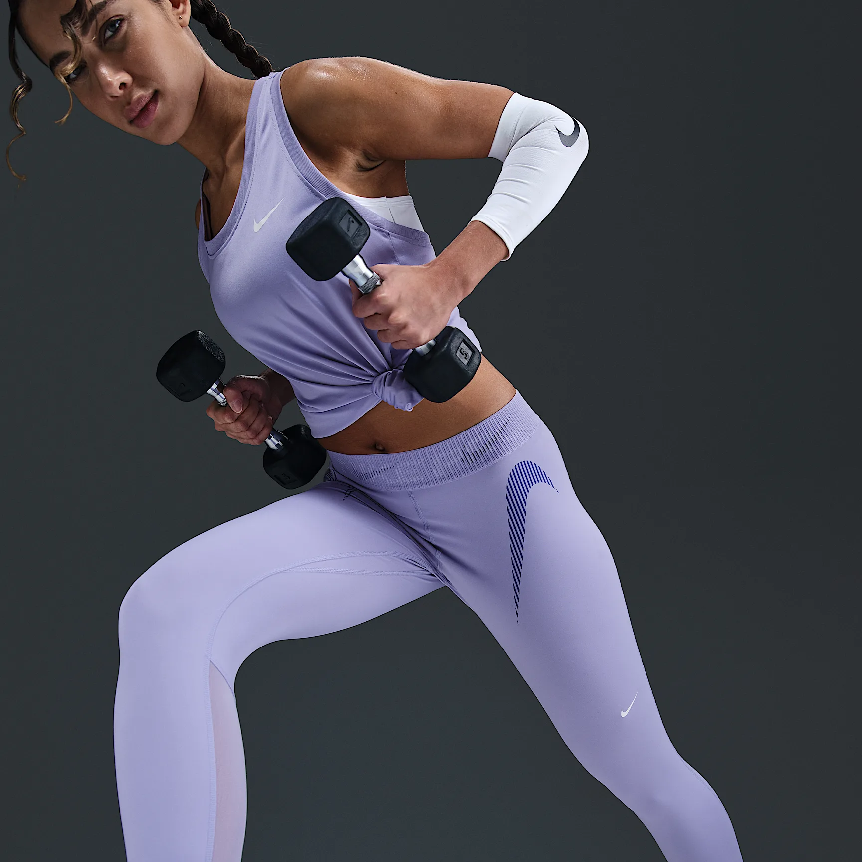 Nike Pro Women's Mid-Rise 7/8 Graphic Leggings