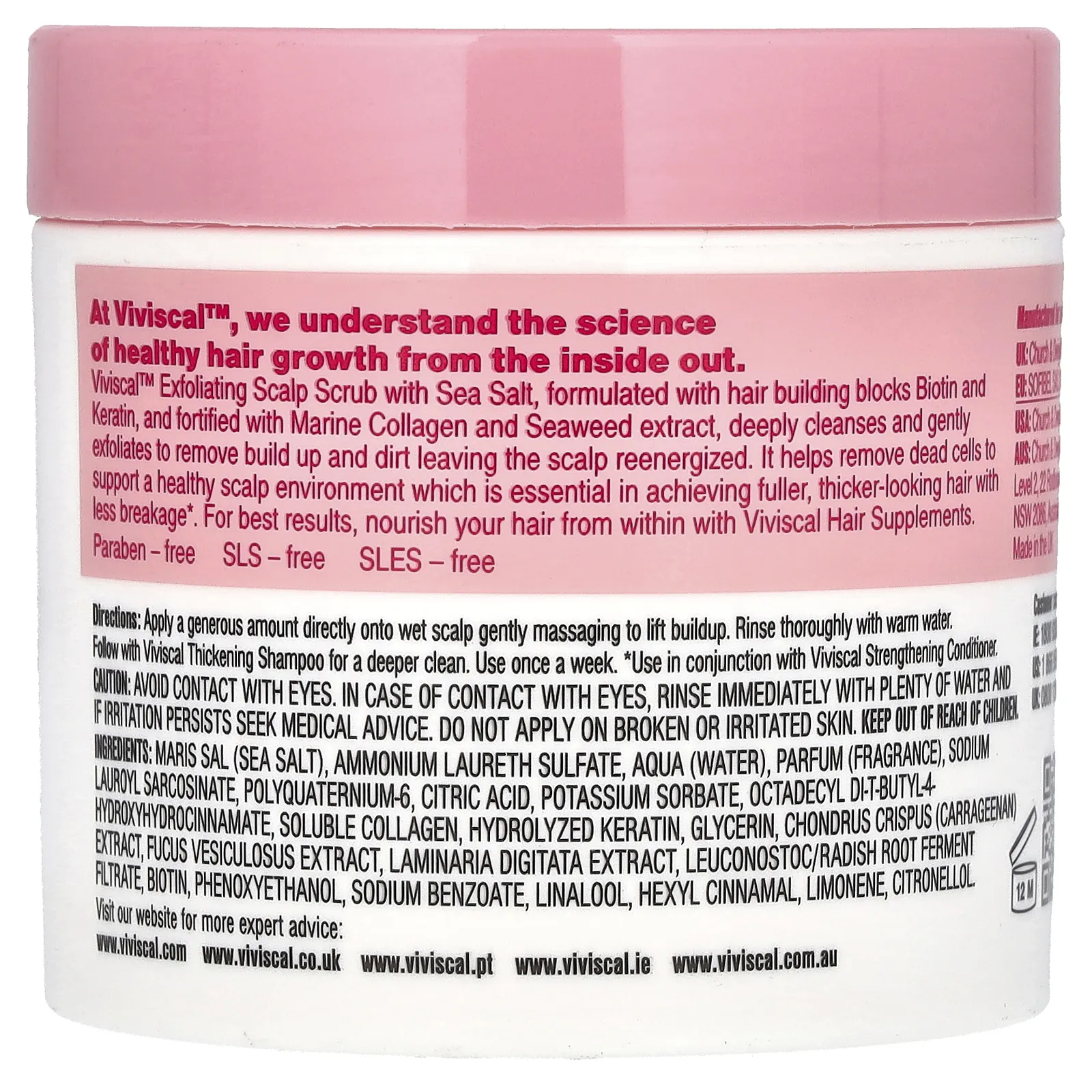 Viviscal, Advanced Hair Health, отшелушивающий скраб для кожи головы, 200 г (7,05 унции)