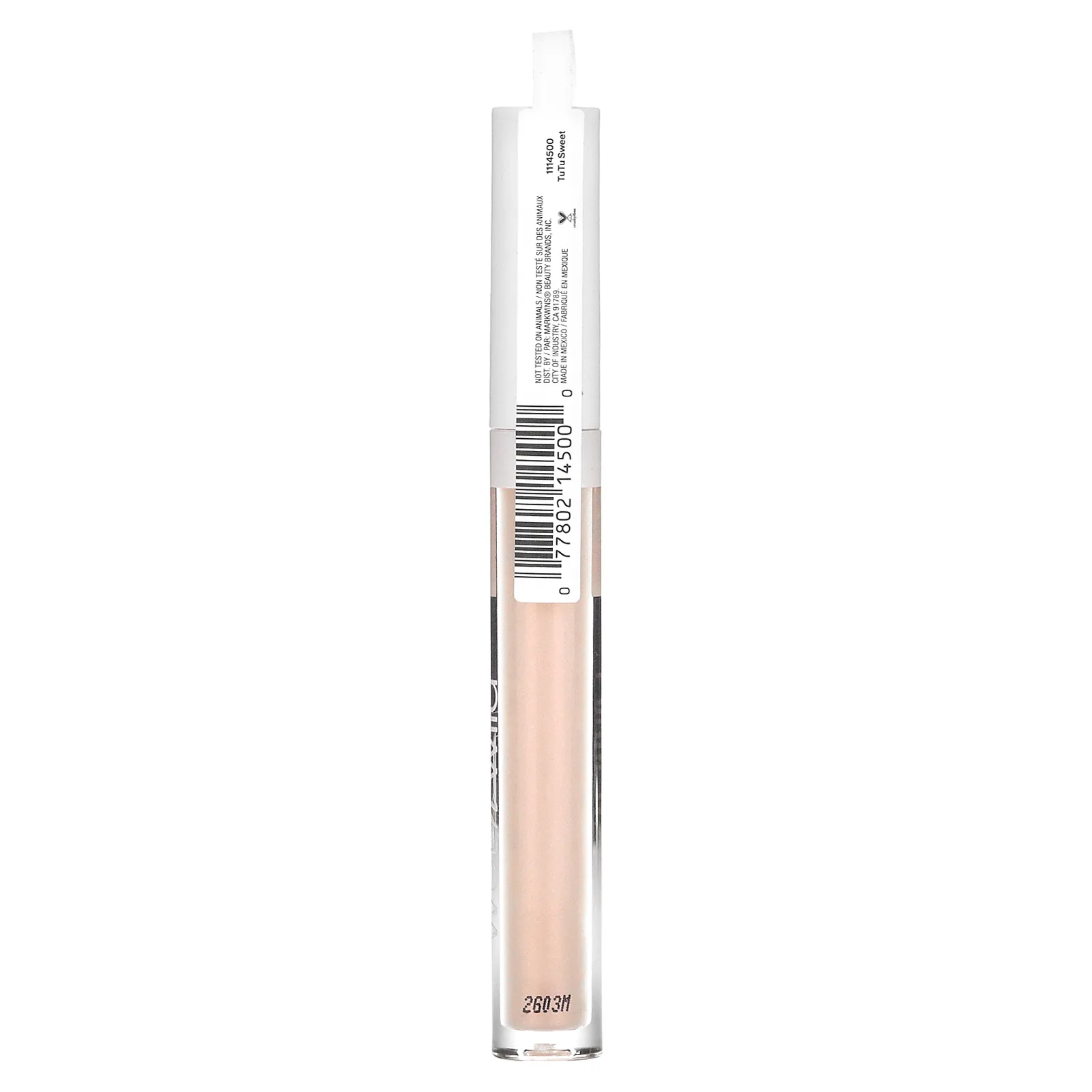 wet n wild, MegaSicks, блеск для губ, 1114500 Tutu Sweet, 2,2 мл (0,07 жидк. унции)