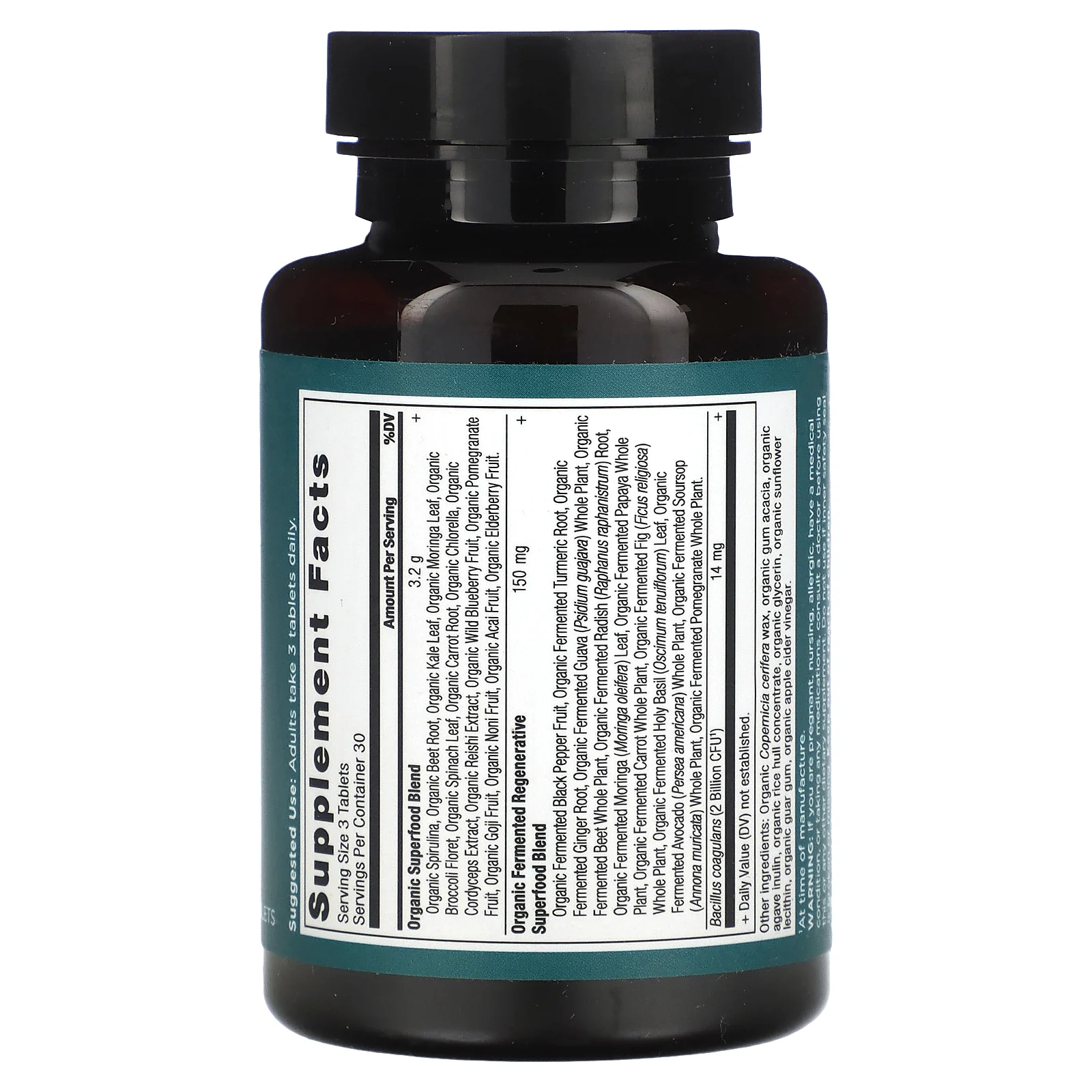 Ancient Nutrition, Органическая суперзеленая, 90 таблеток