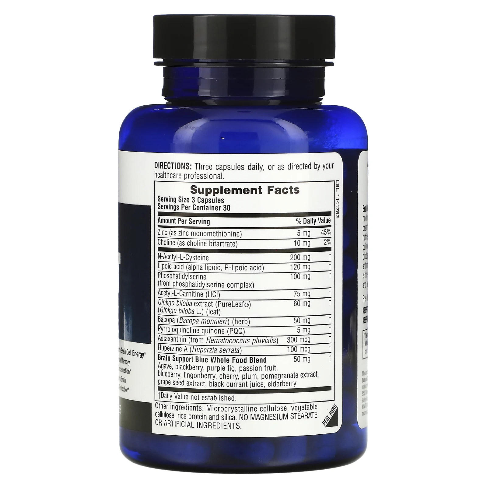 NaturesPlus, Brainceutix, стимулятор, 90 капсул