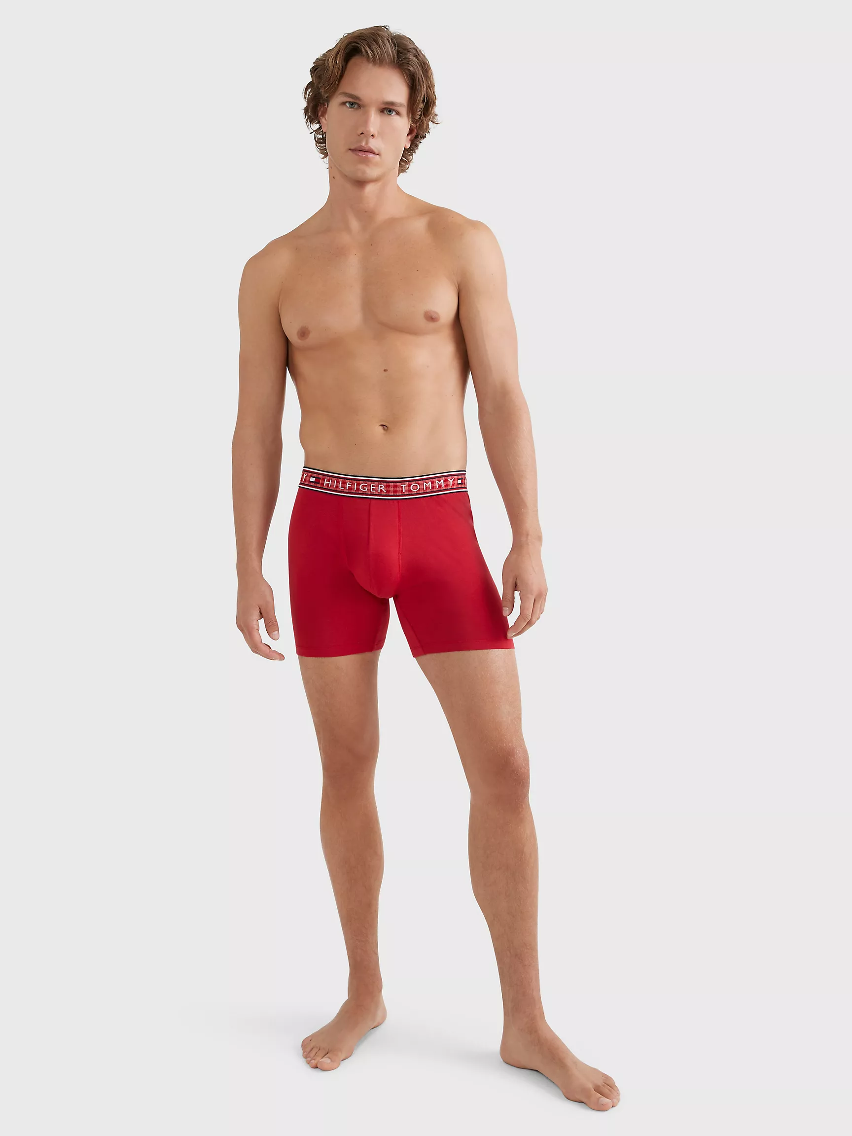 Мужское нижнее белье Tommy Hilfiger, Хлопковые эластичные боксеры-брифы (набор 3 шт.)