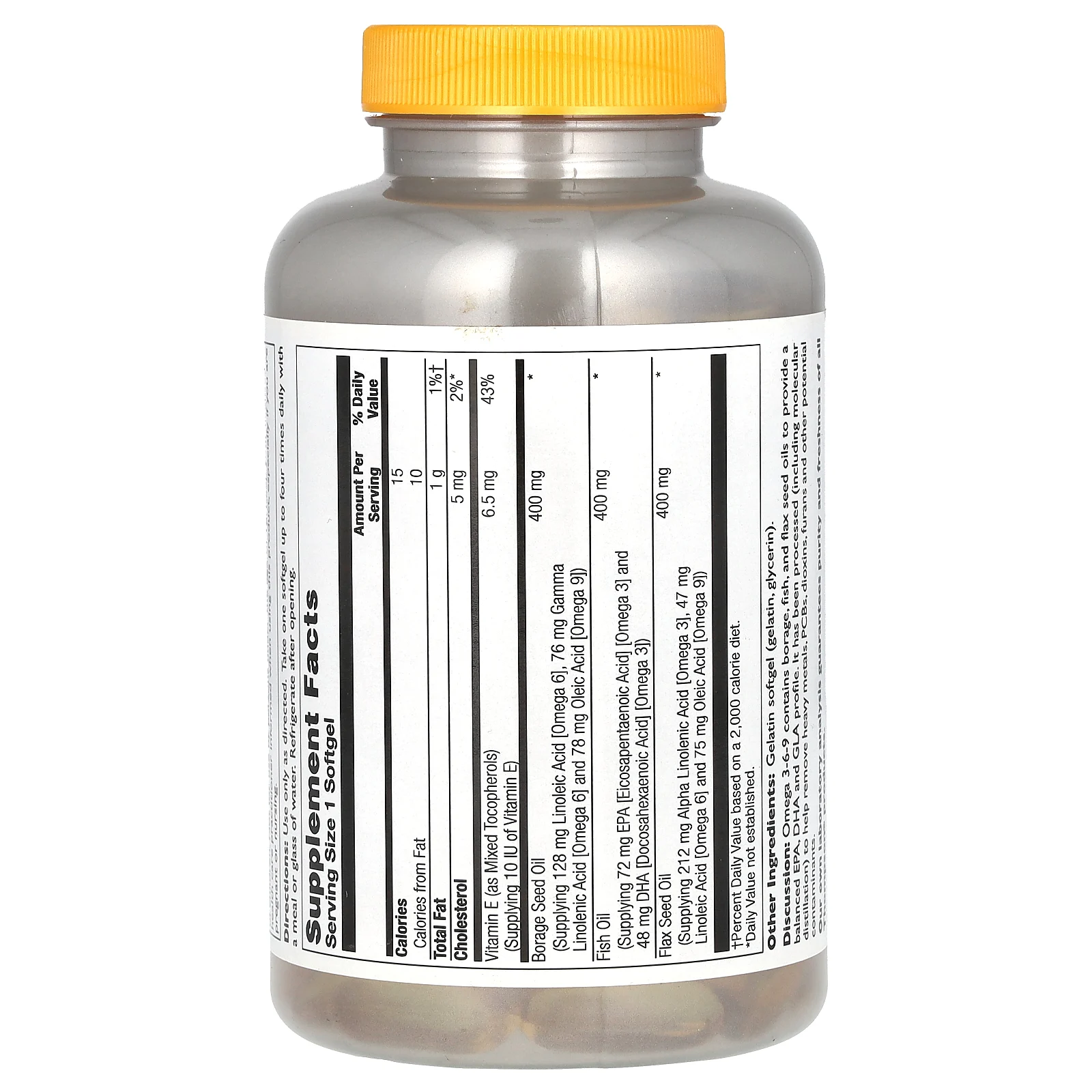 Thompson, омега 3-6-9, 1200 мг, 120 мягких таблеток